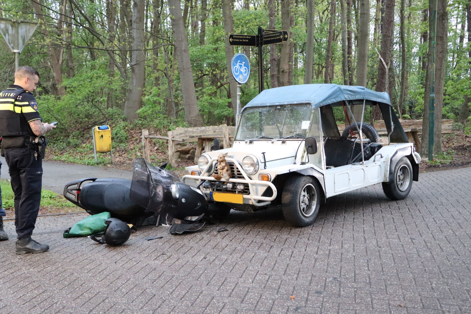 Scooterrijder gewond na ongeval