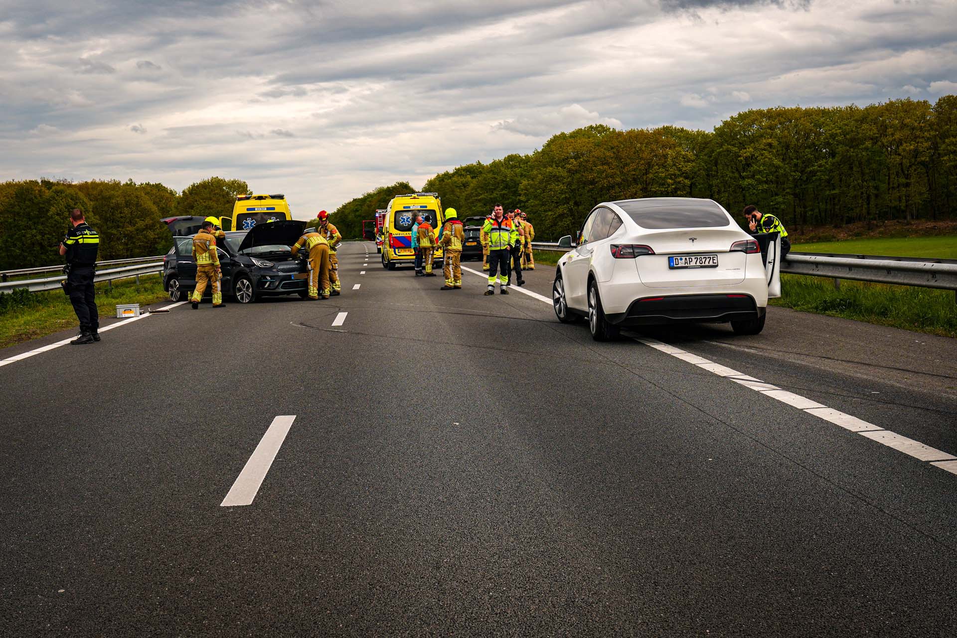 Twee gewonden na ongeval op A67