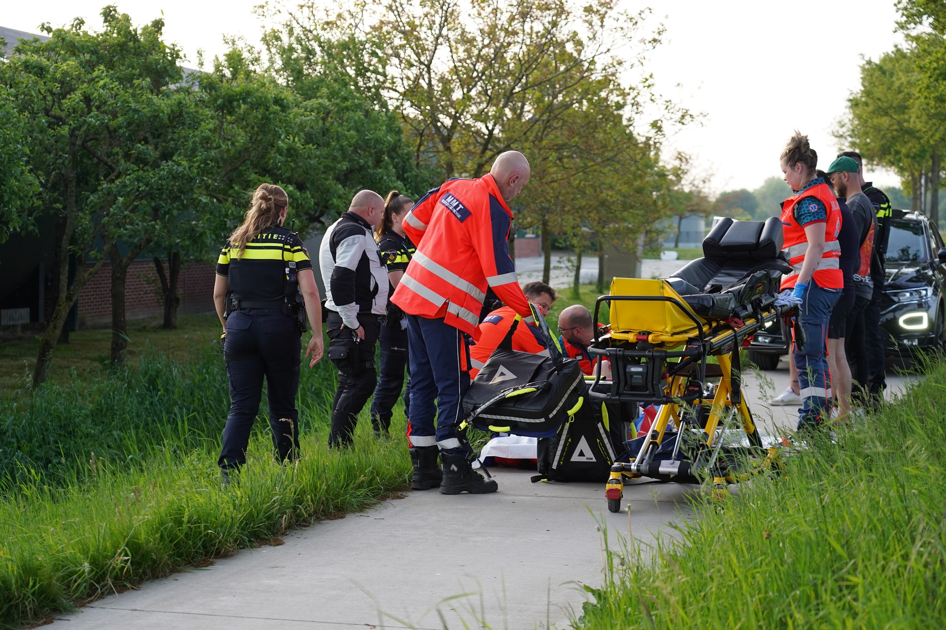 Bestuurder e-crosser zwaargewond na eenzijdig ongeval