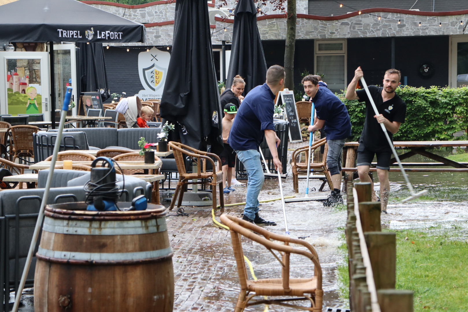 Restaurant Wapen van Kaatsheuvel opnieuw getroffen na hevige regenval