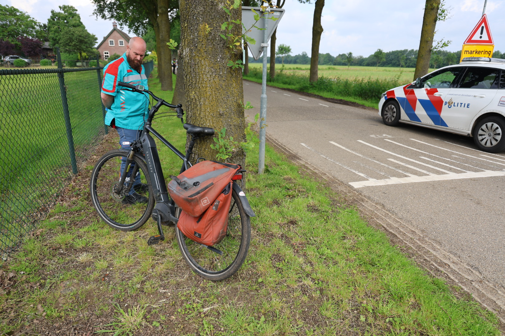 Fietser gewond na aanrijding met auto