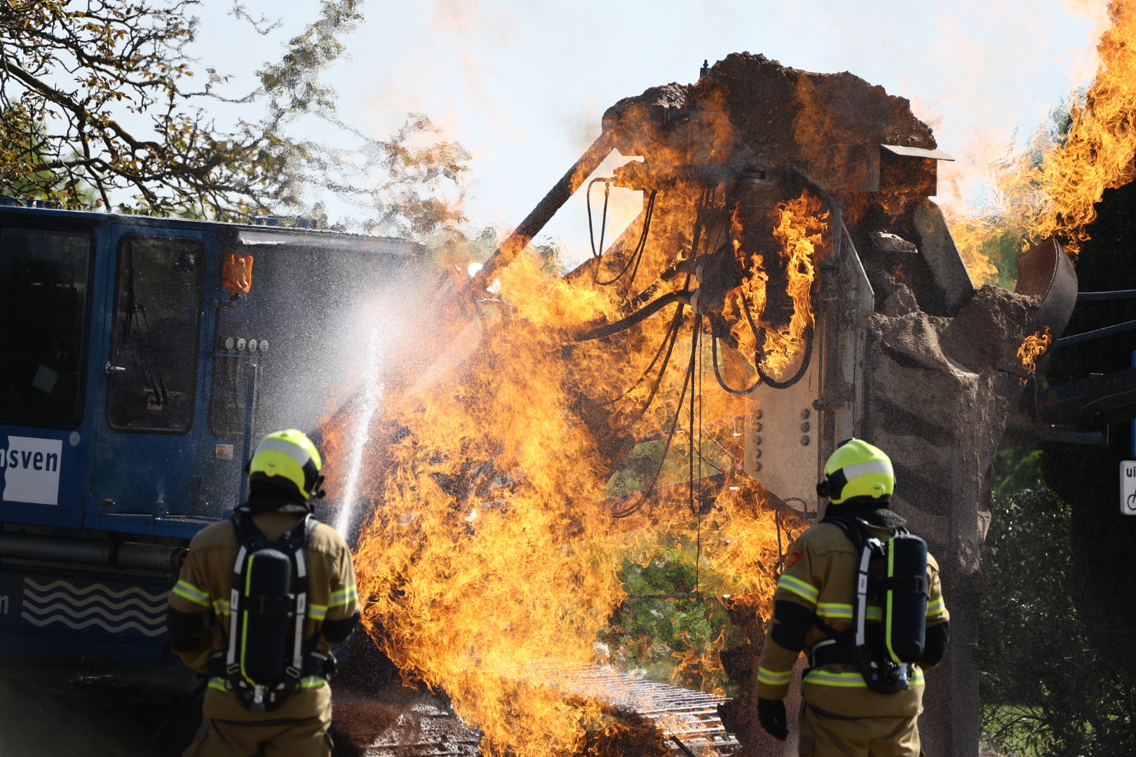 1570 bewoners zonder stroom door brand bij gasleiding in Cuijk