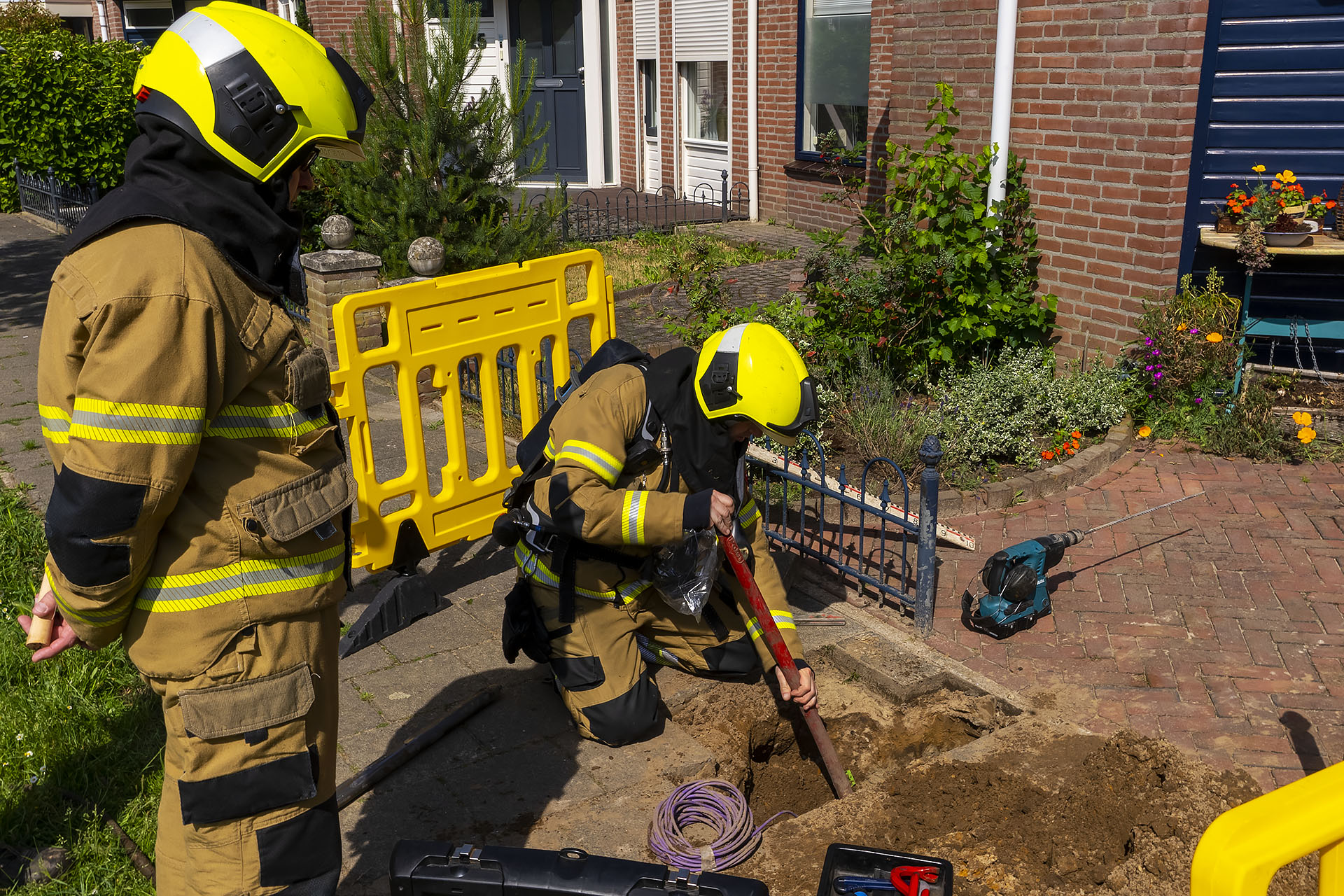 Weer gaslek bij werkzaamheden glasvezel in Oss