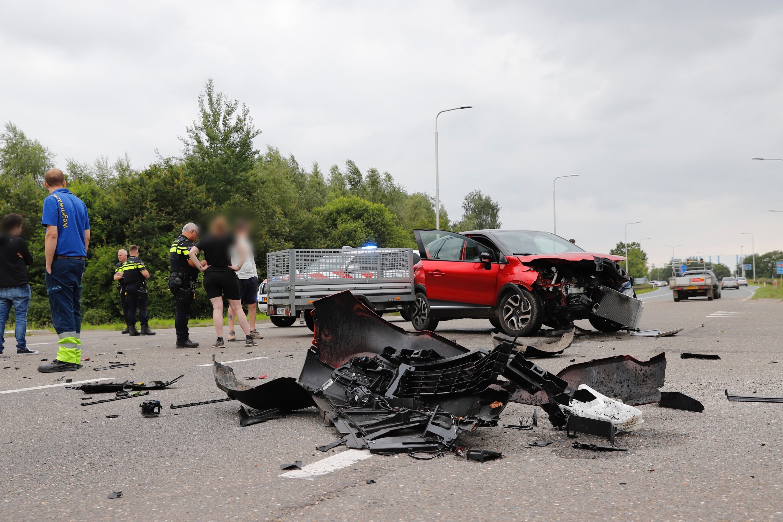 Ravage na ongeval op kruising