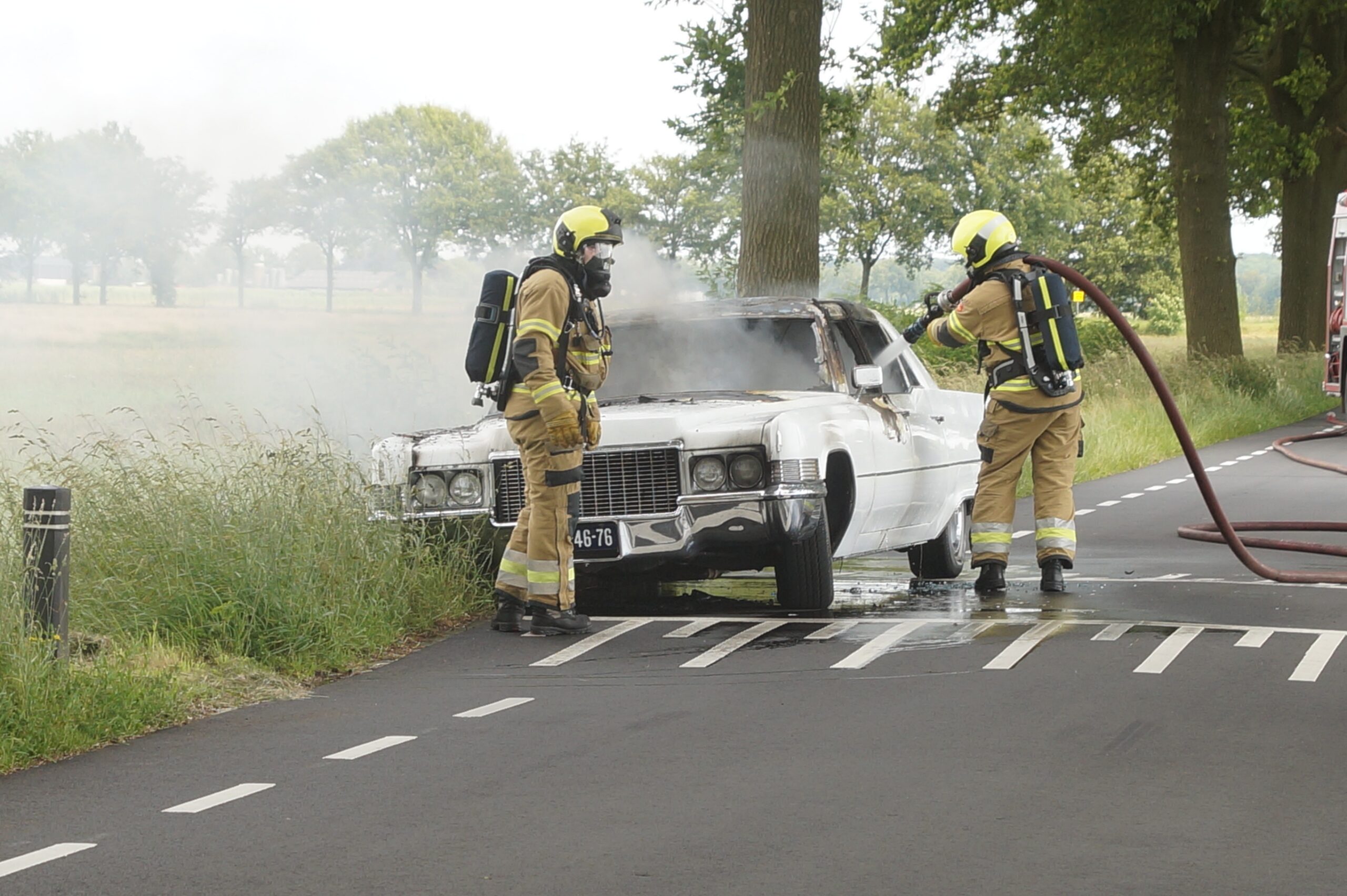 Oldtimer uit 1970 door brand verwoest, eigenaar net klaar met restauratie
