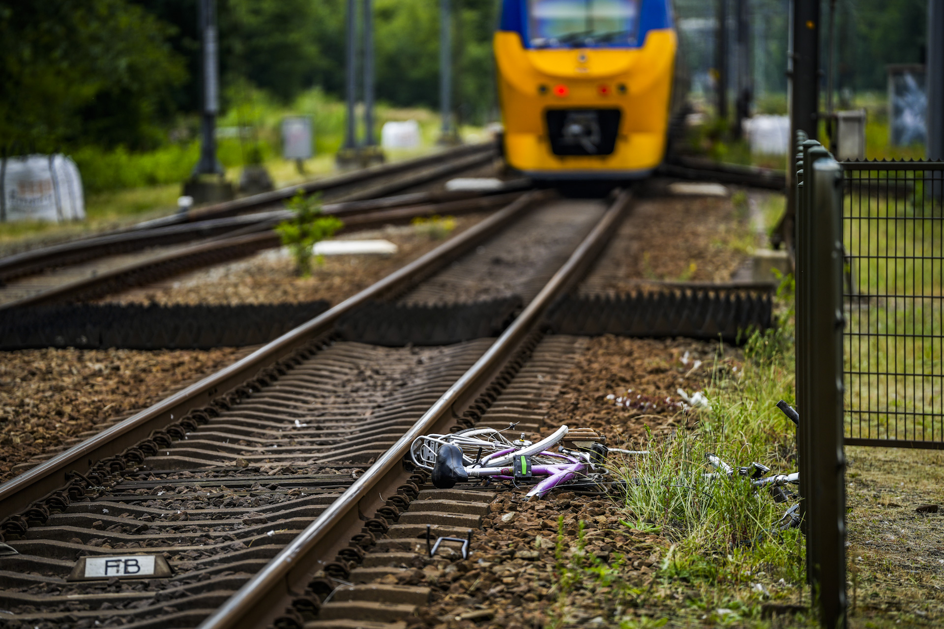 Fietser overleden na aanrijding met trein