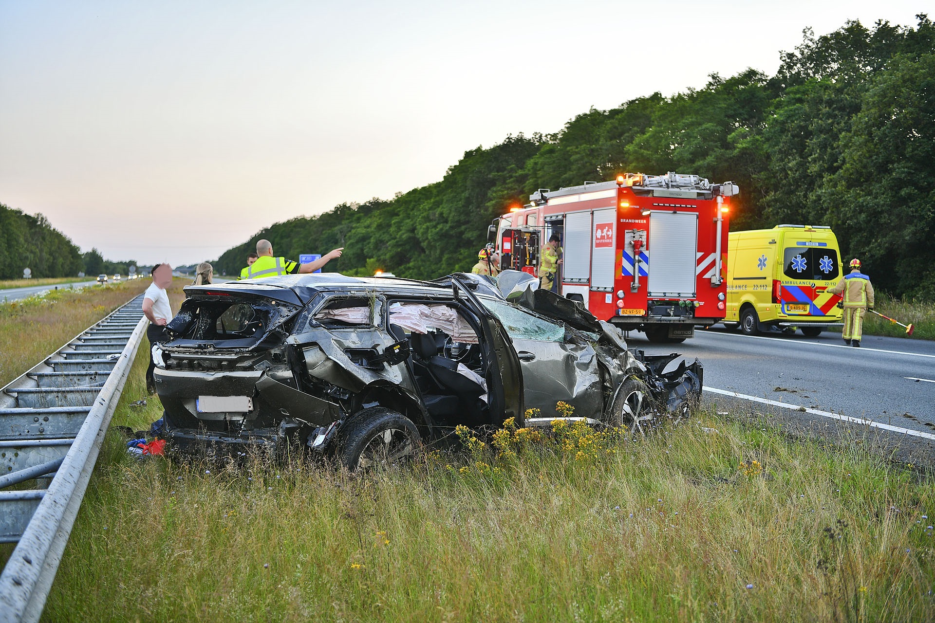 Vier Gewonden Na Zwaar Ongeval Op Snelweg - 112 Nederland