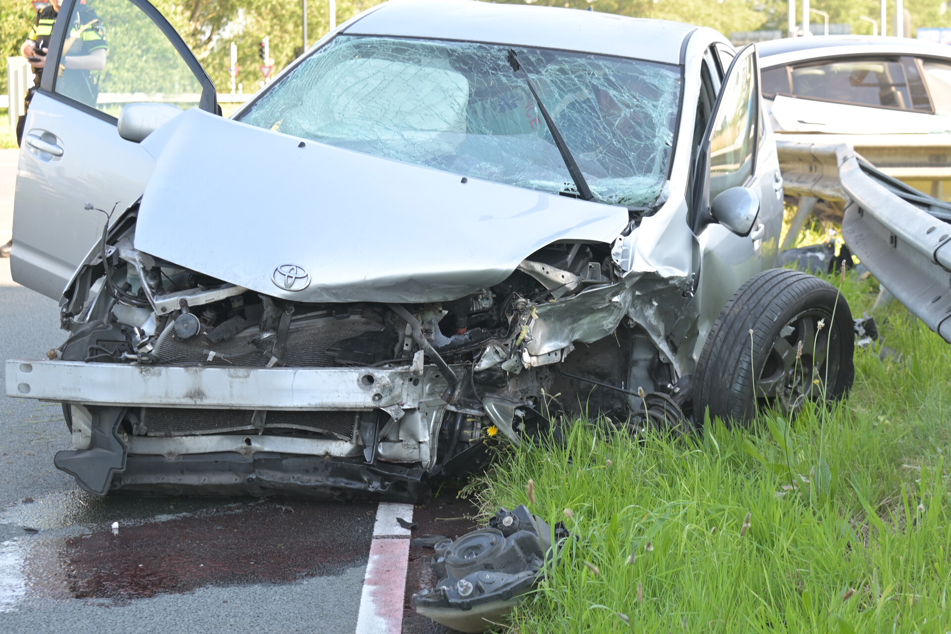 Ravage na ongeval tussen met auto’s