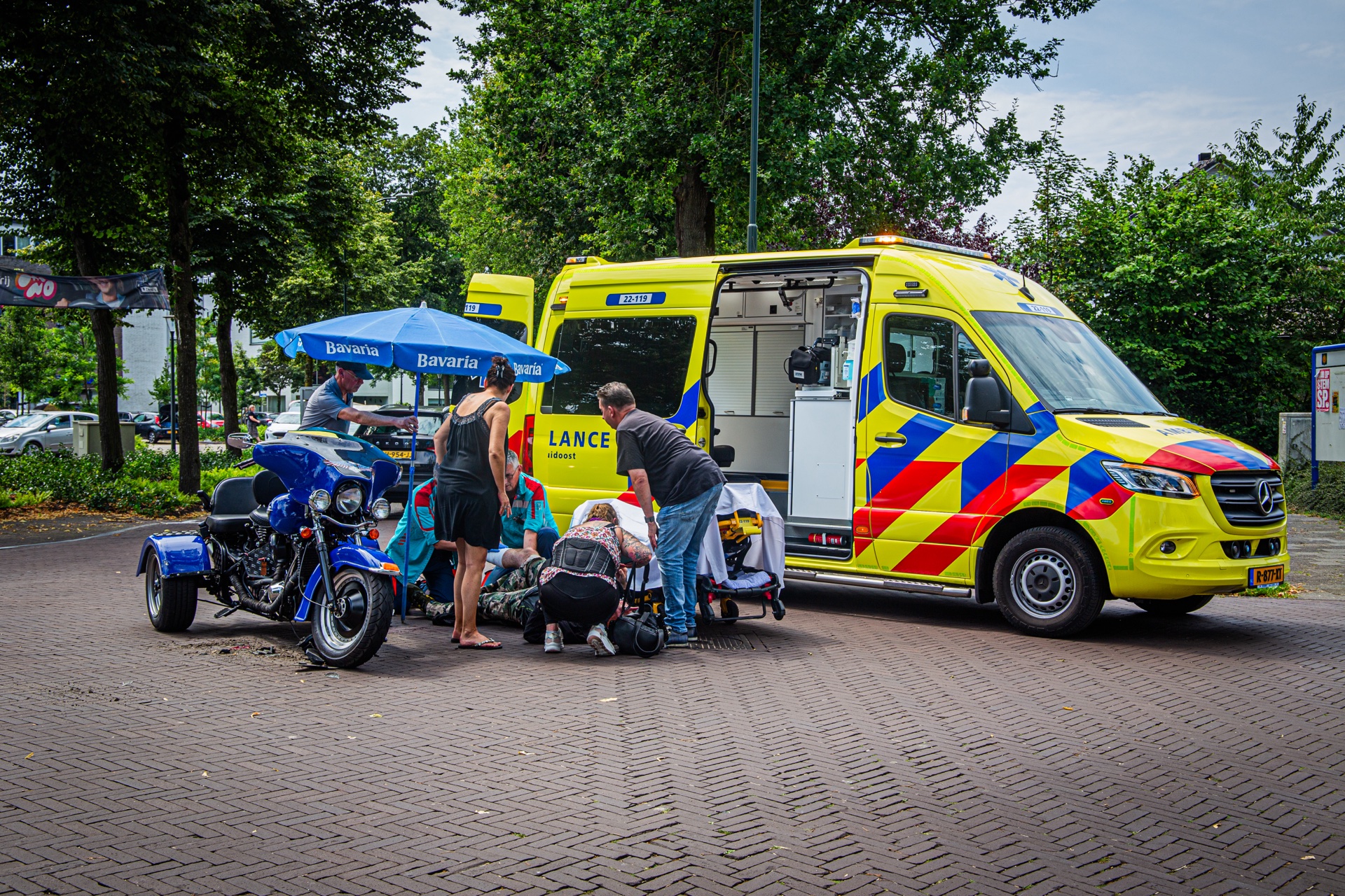 Bestuurder van trike gewond na botsing op kruising