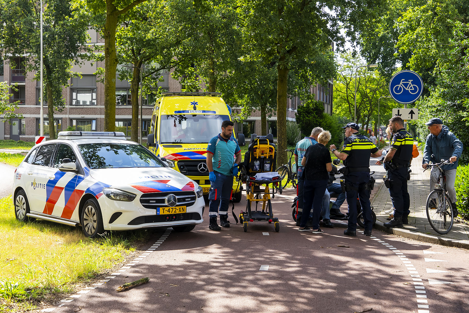 Man in scootmobiel gewond na ongeval