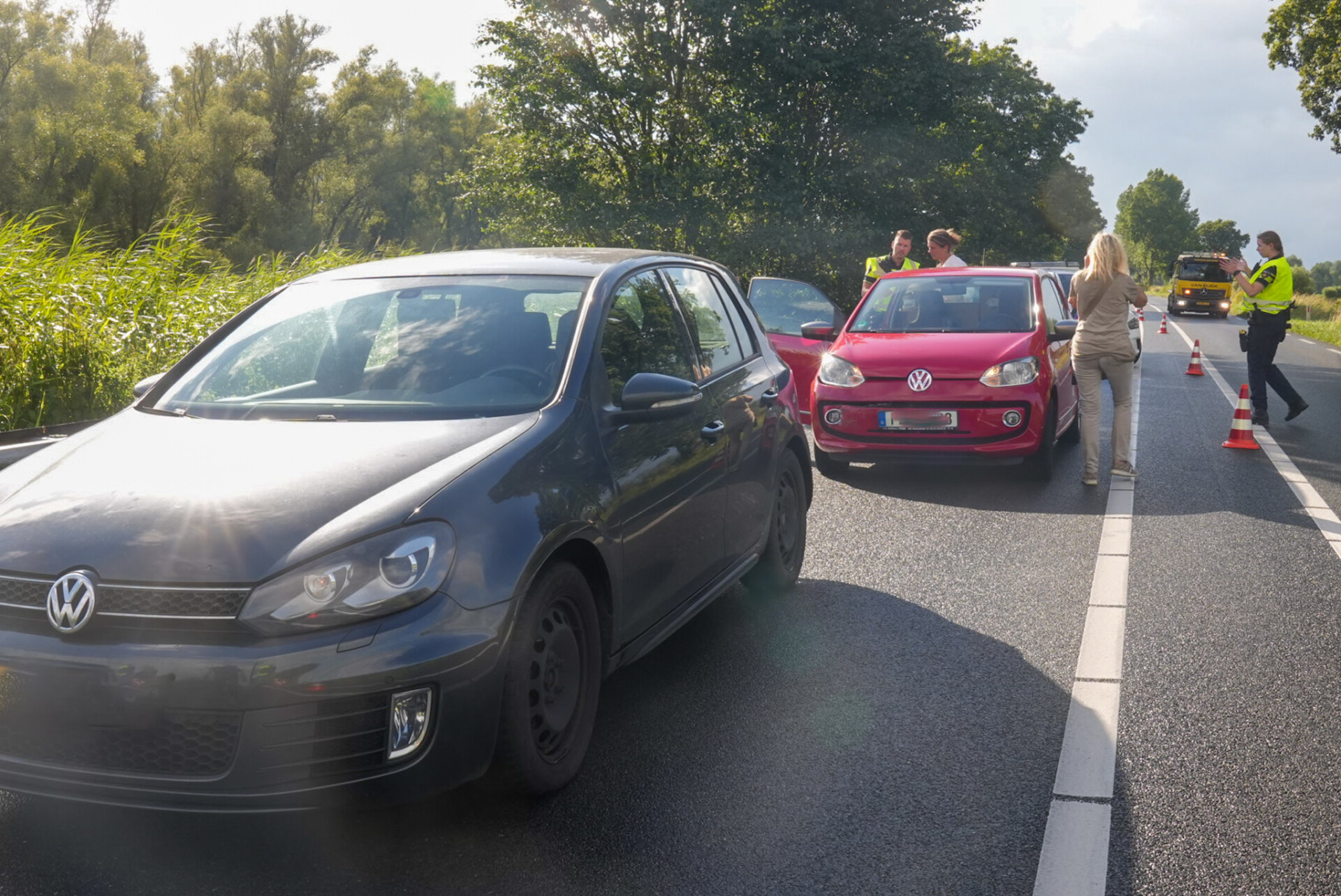 Meerdere auto’s betrokken bij kop-staart botsing