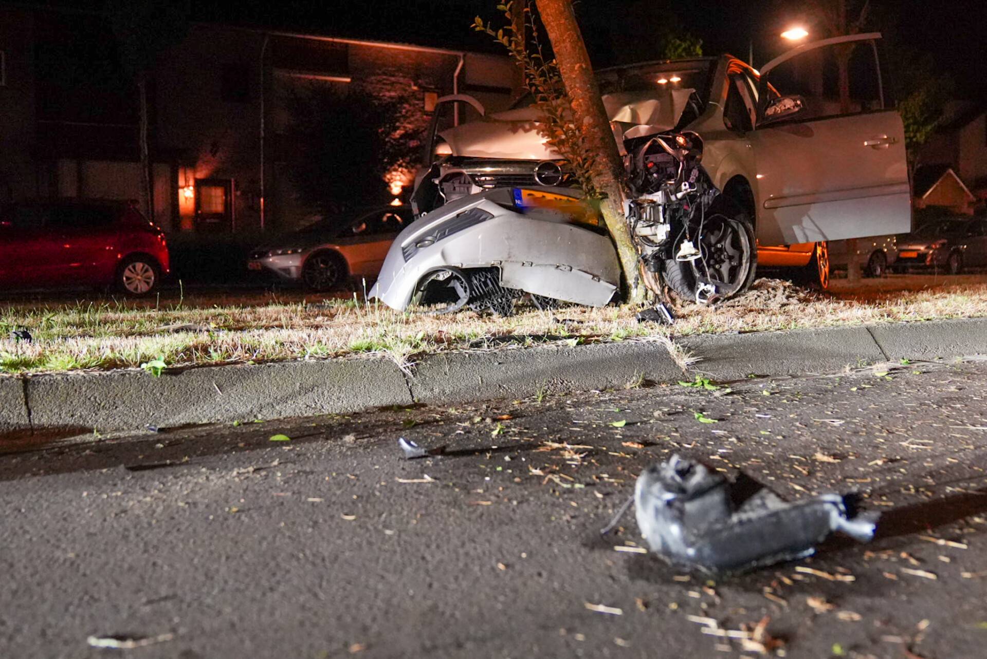 Automobilist raakt macht over het stuur kwijt en botst tegen boom