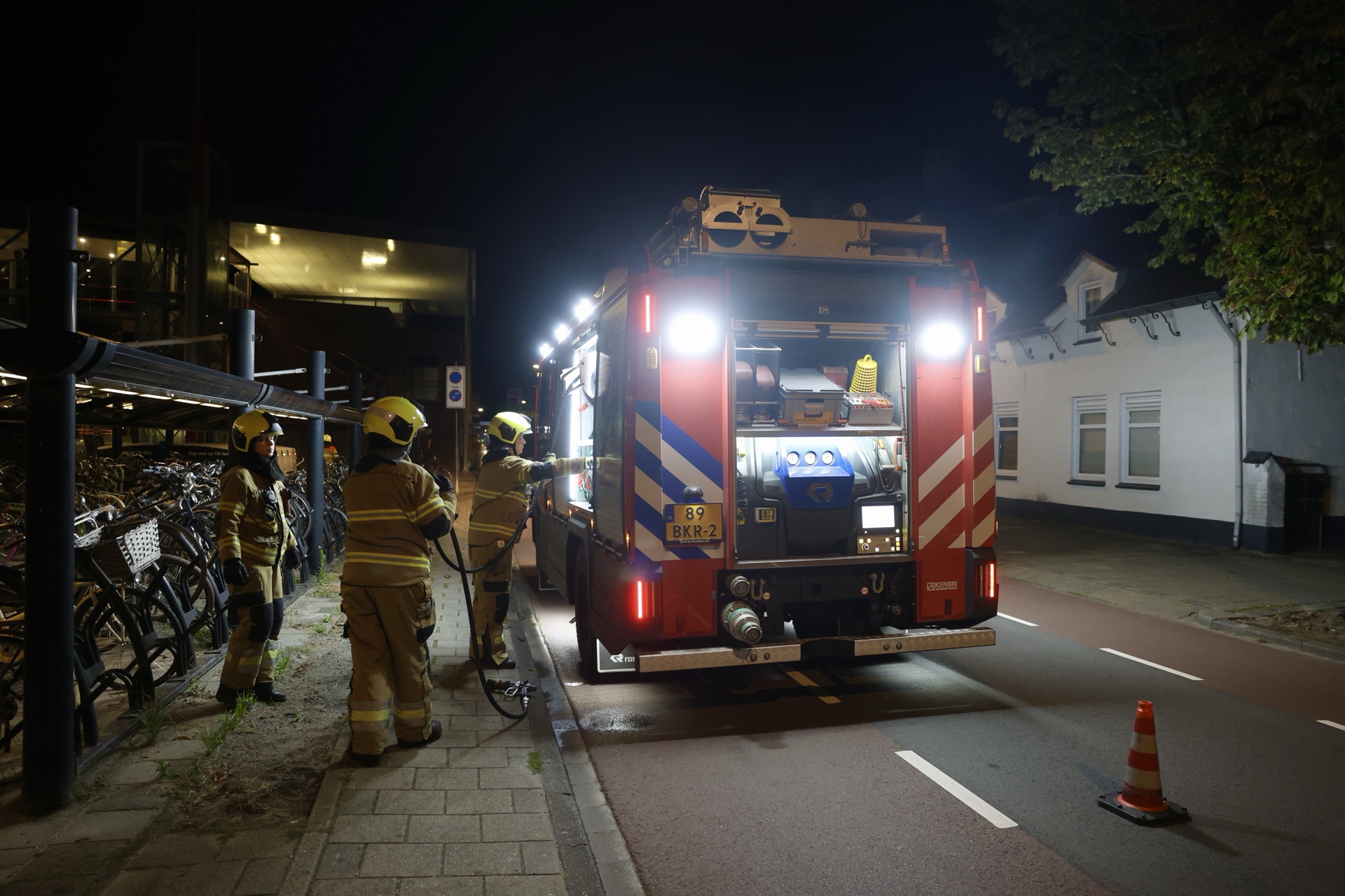Meerdere fietsen in brand gestoken in stalling
