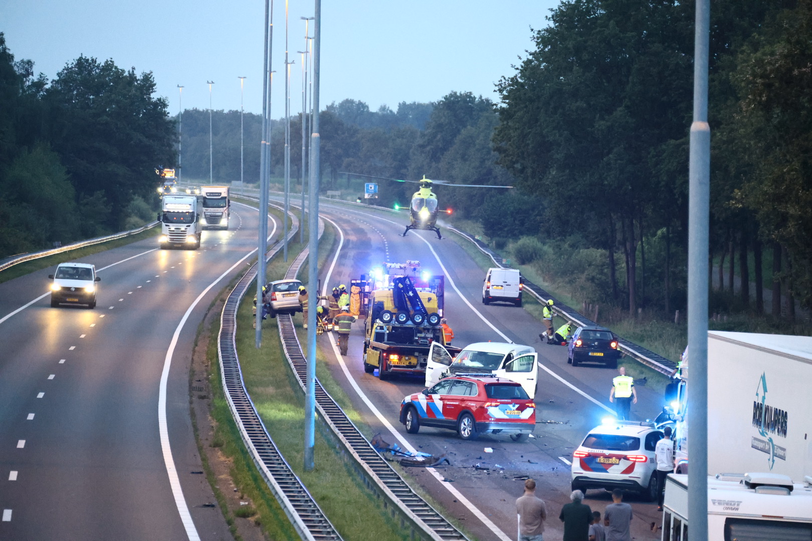 Spookrijder veroorzaakt dodelijk ongeluk op A73
