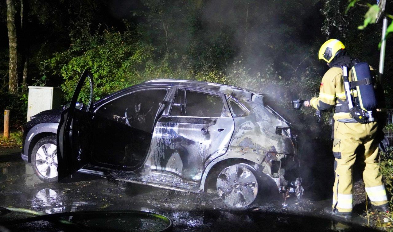 Deelauto uitgebrand, brandweer vermoedt brandstichting