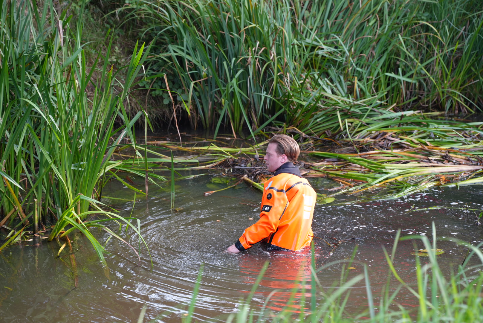 Zoektocht in water na aantreffen fiets