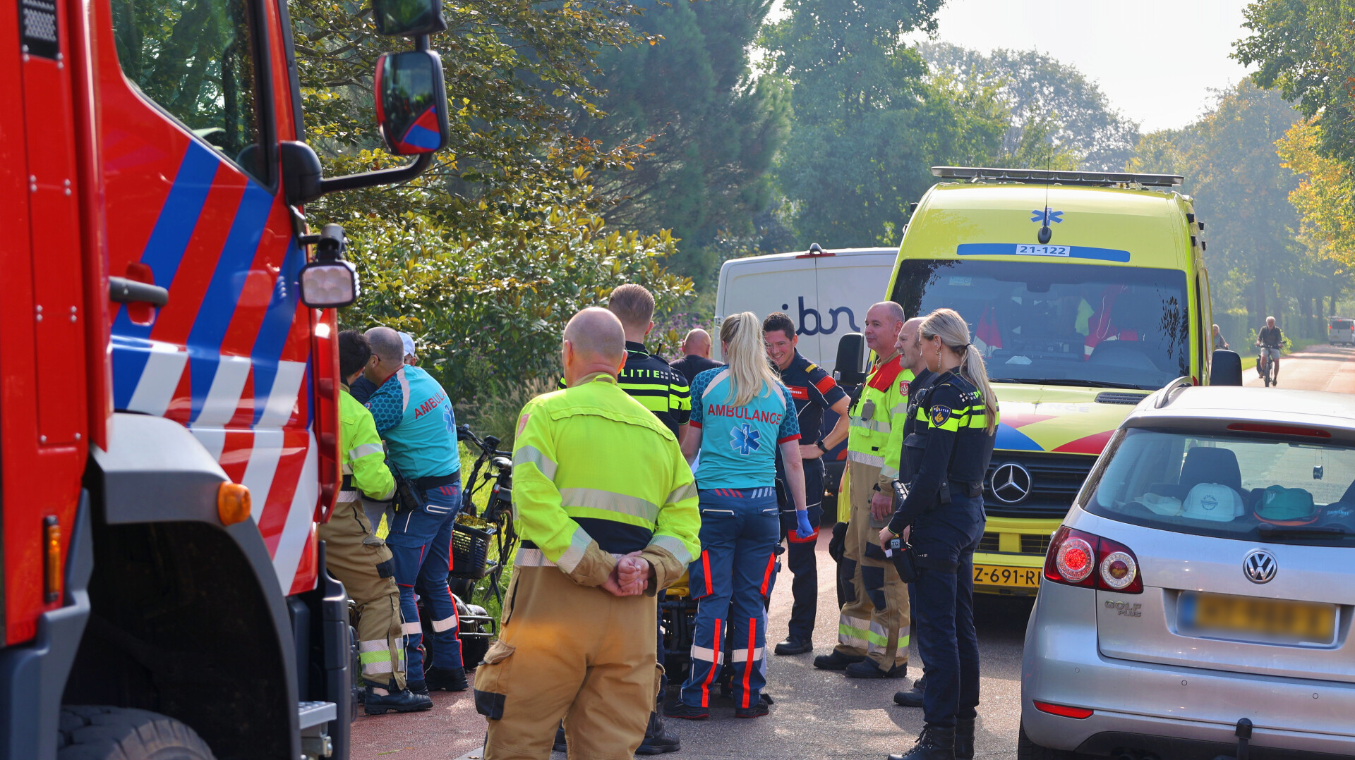 Man met scootmobiel te water, hulpdiensten massaal ingezet