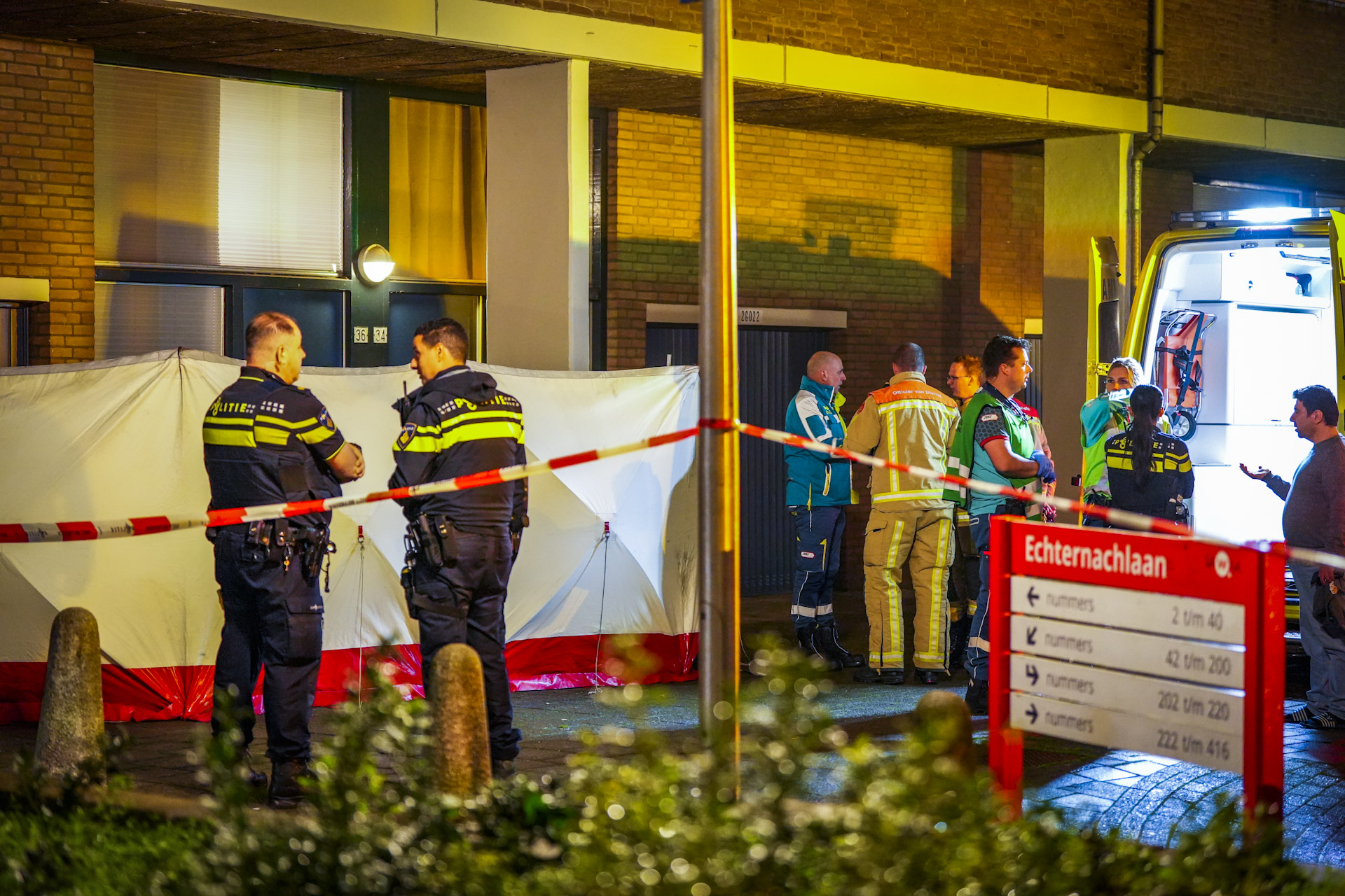 Meerdere mensen onwel bij incident in flat, oorzaak waarschijnlijk kwajongensstreek