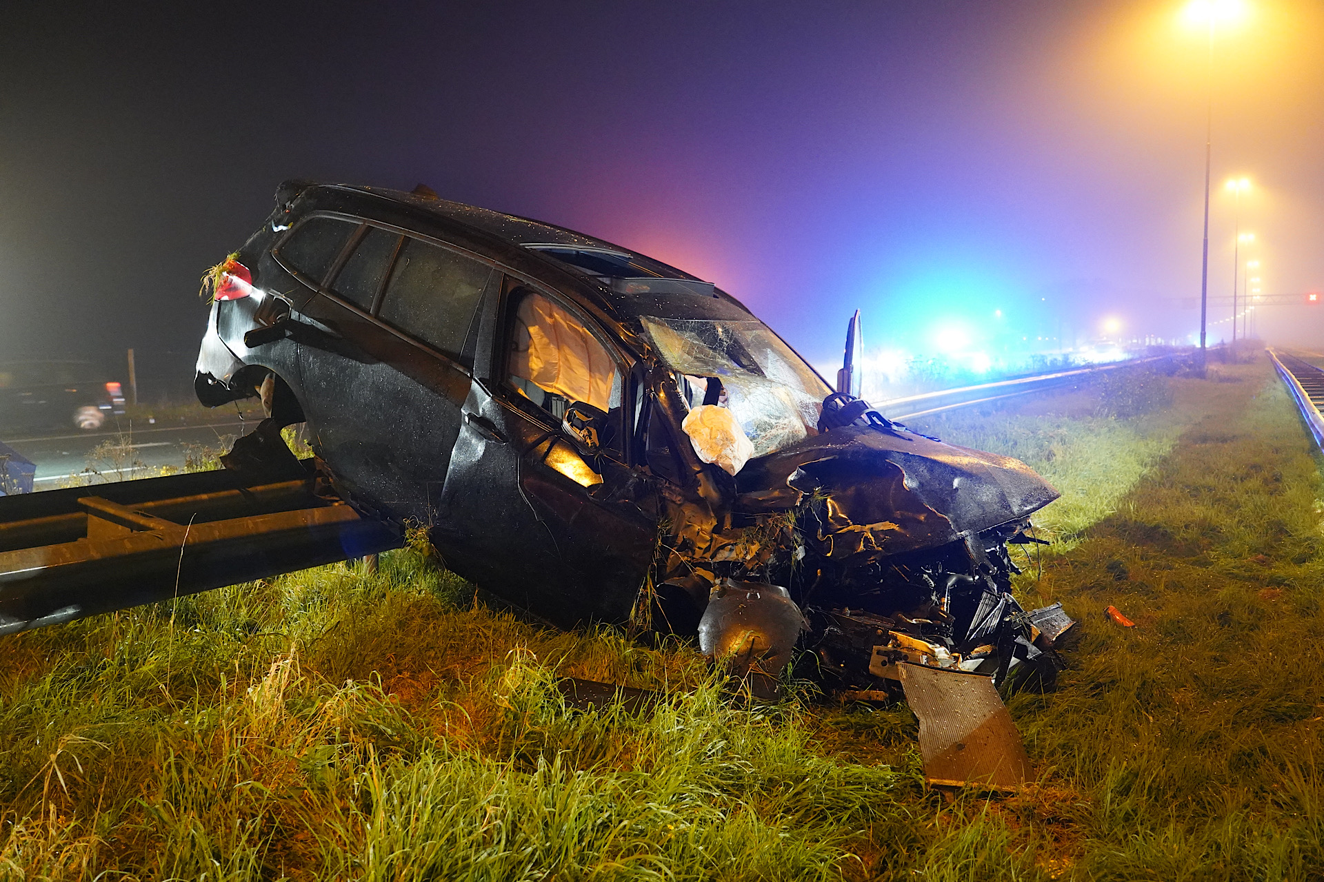 Zwaargewonde na crash op snelweg