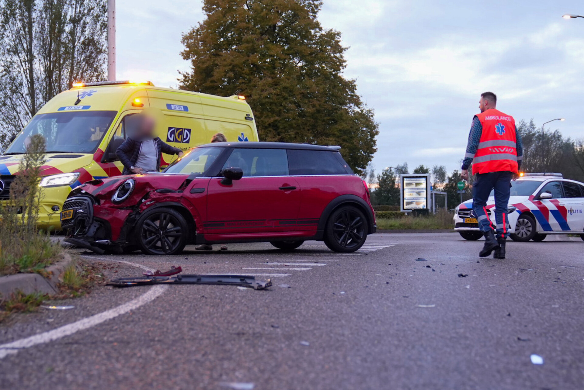 Veel schade en lange file na ongeval tijdens ochtendspits