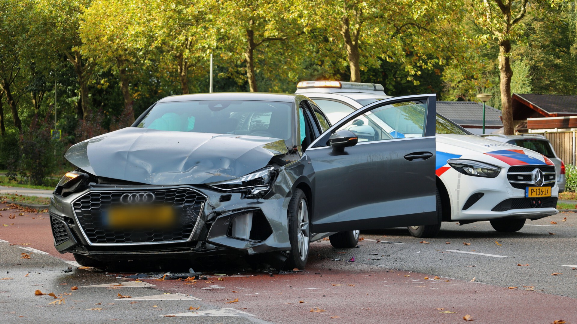 Botsing tussen twee personenwagens