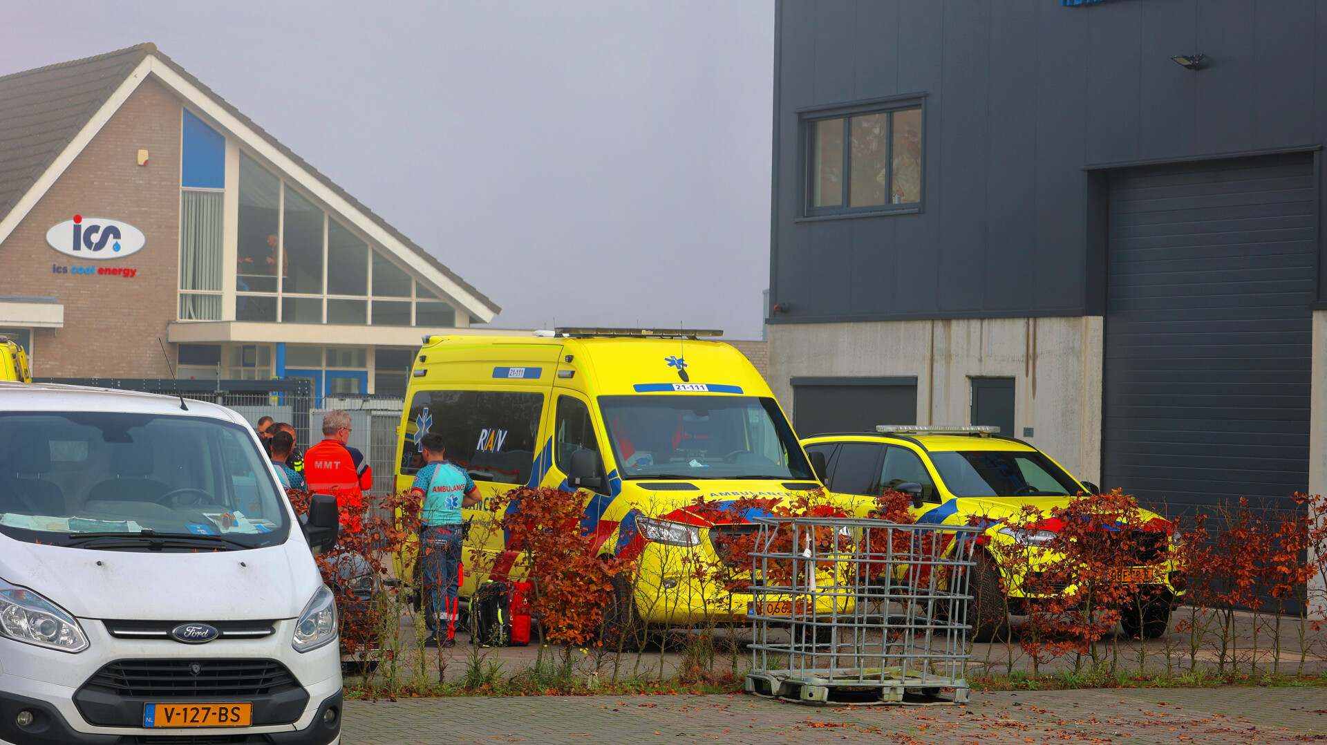 Zwaargewonde na ongeval bij transportbedrijf