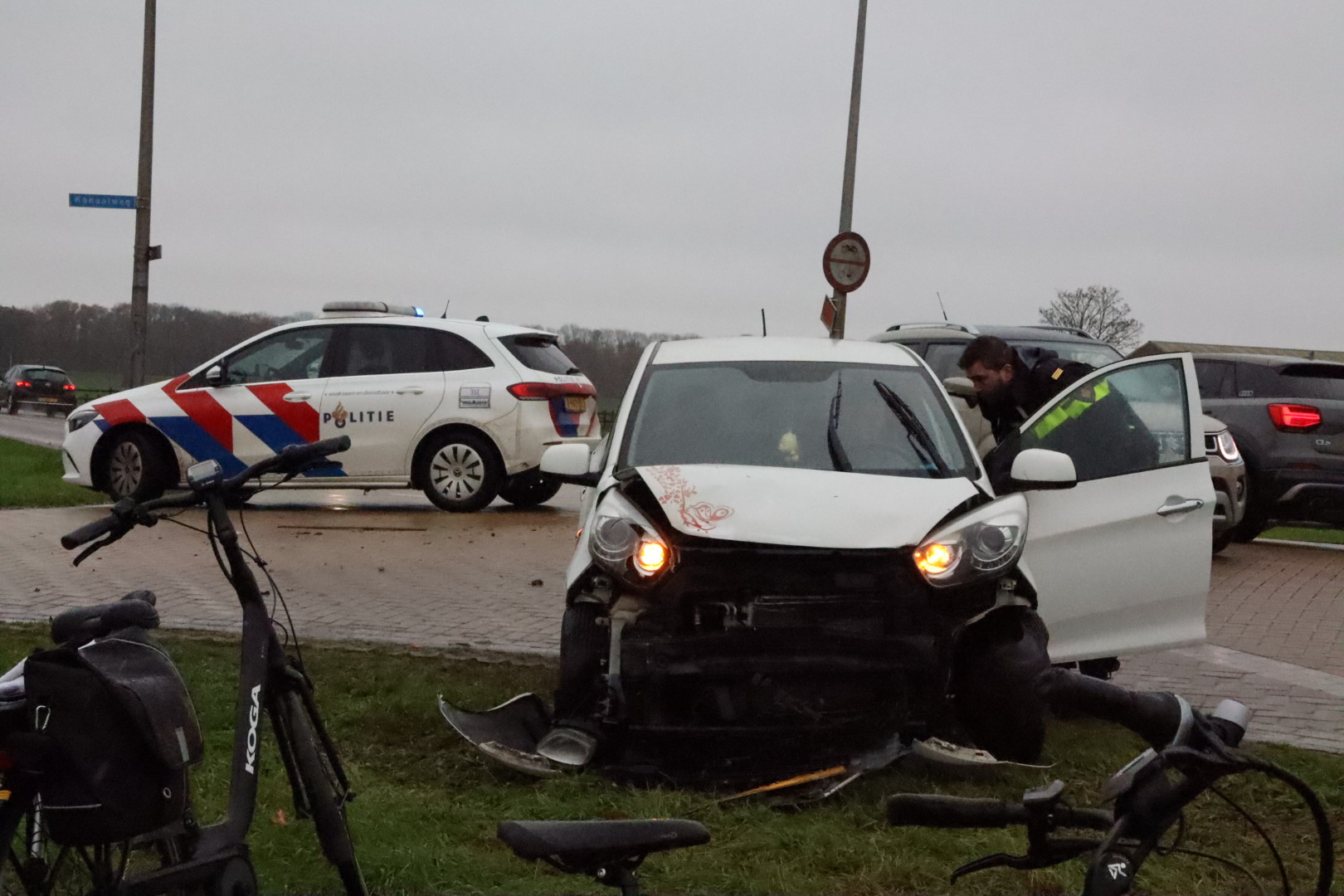 Gewonde na ongeval op kruising