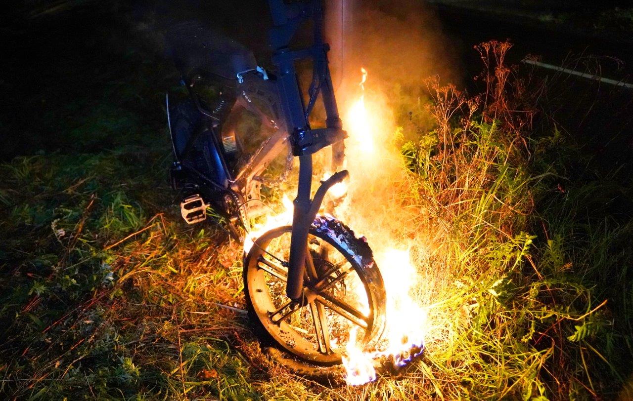 Fatbike twee keer in brand gestoken
