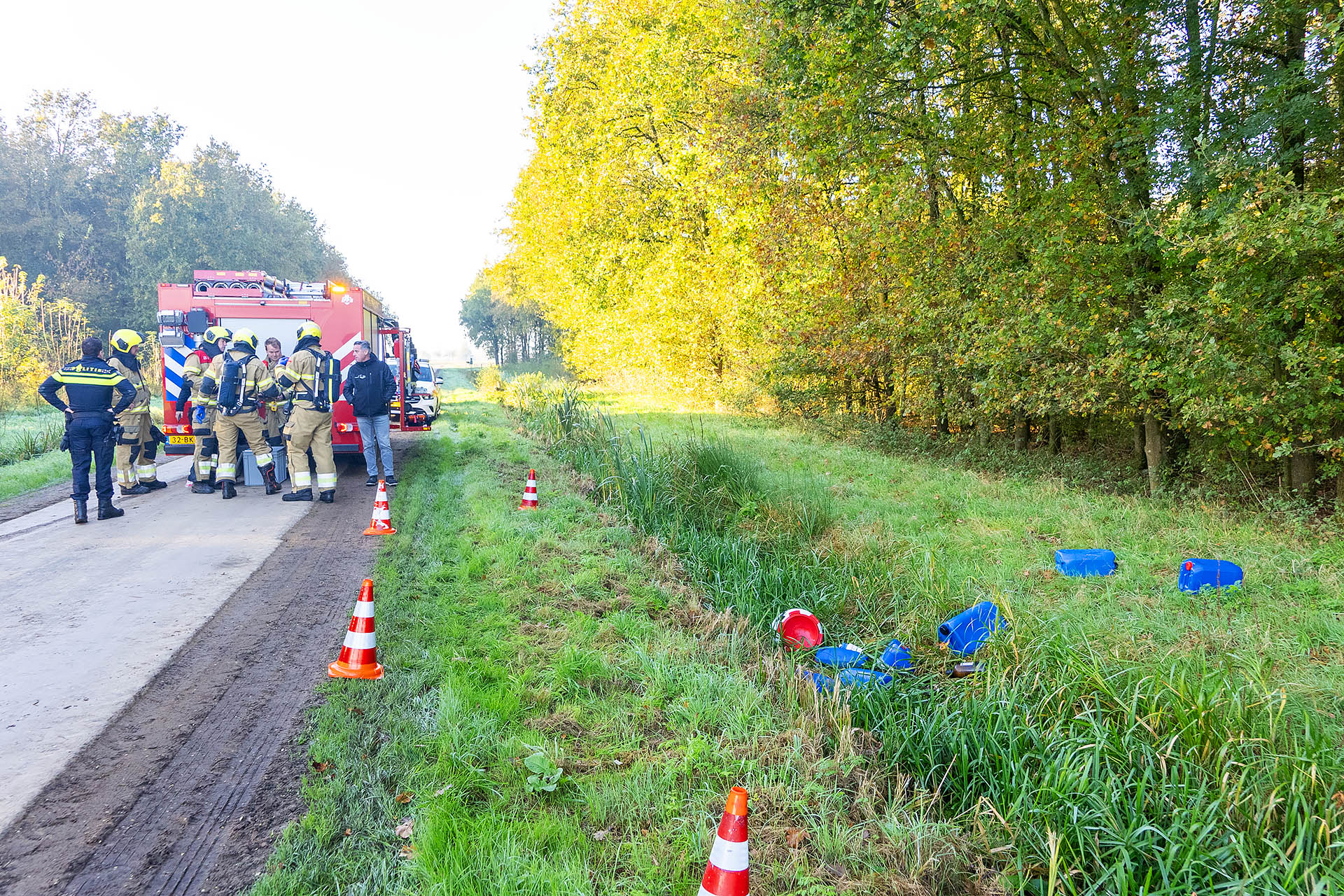 Drugsafval in sloot aangetroffen