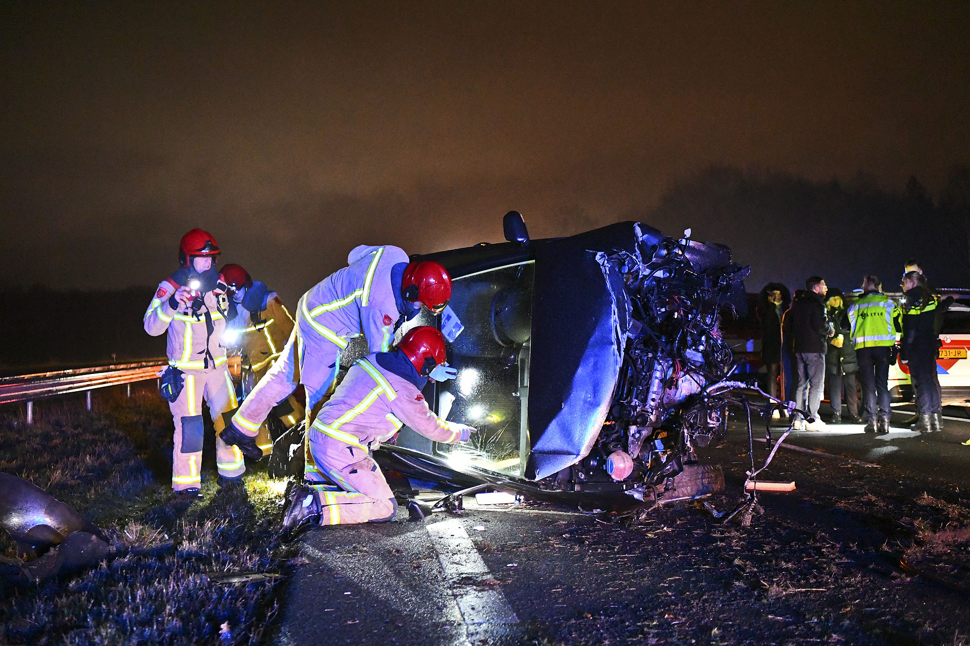 UPDATE: Man die uit auto werd geslingerd en door drie auto’s werd overreden is 18-jarige Belg