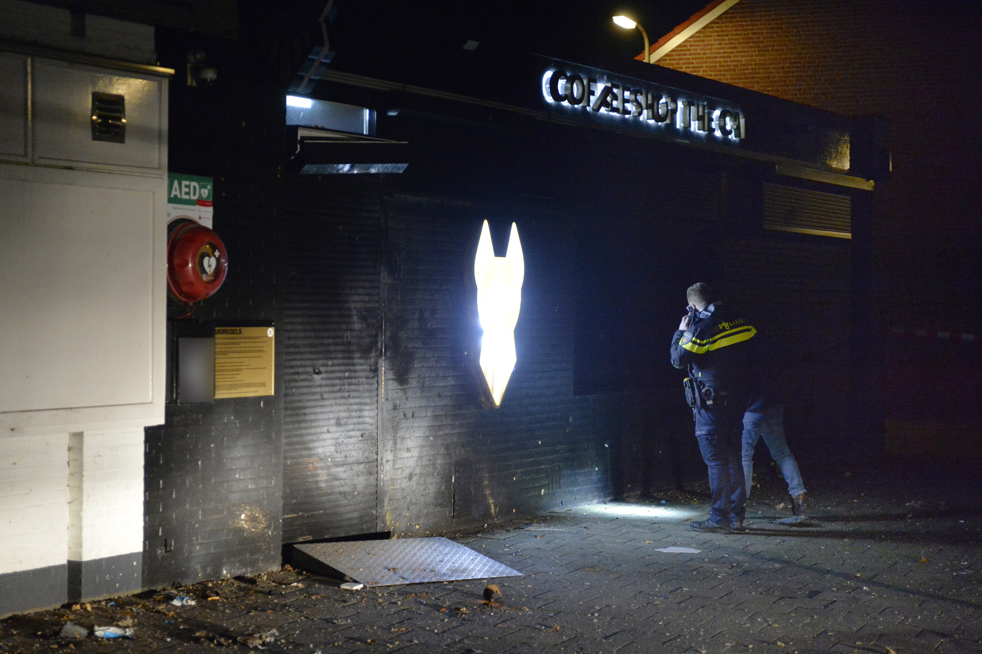 Jongen (14) aangehouden na explosie bij coffeeshop