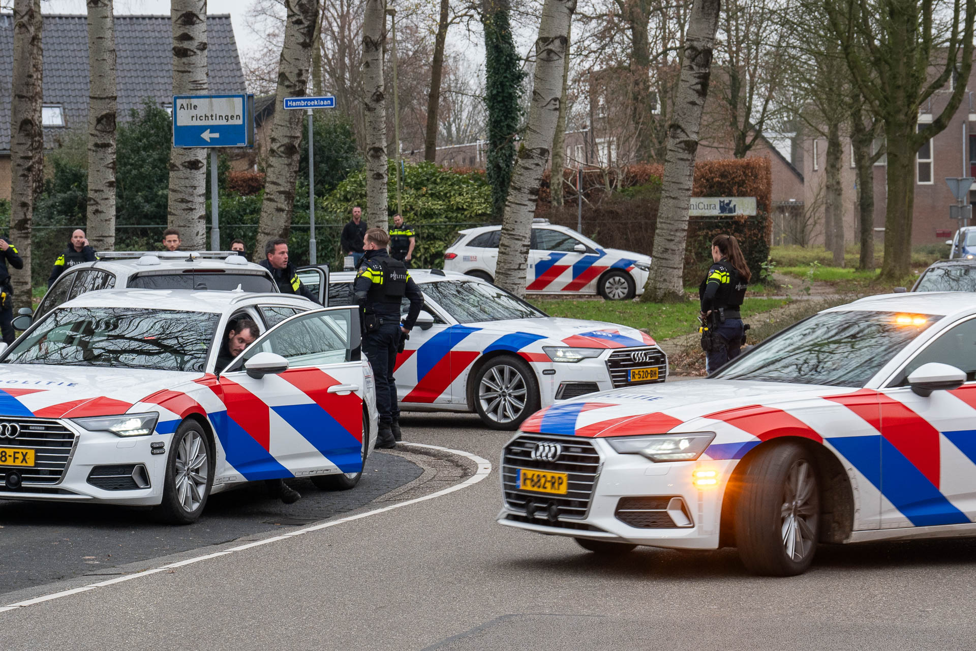 Persoon aangehouden tijdens politie-actie voor bedreiging