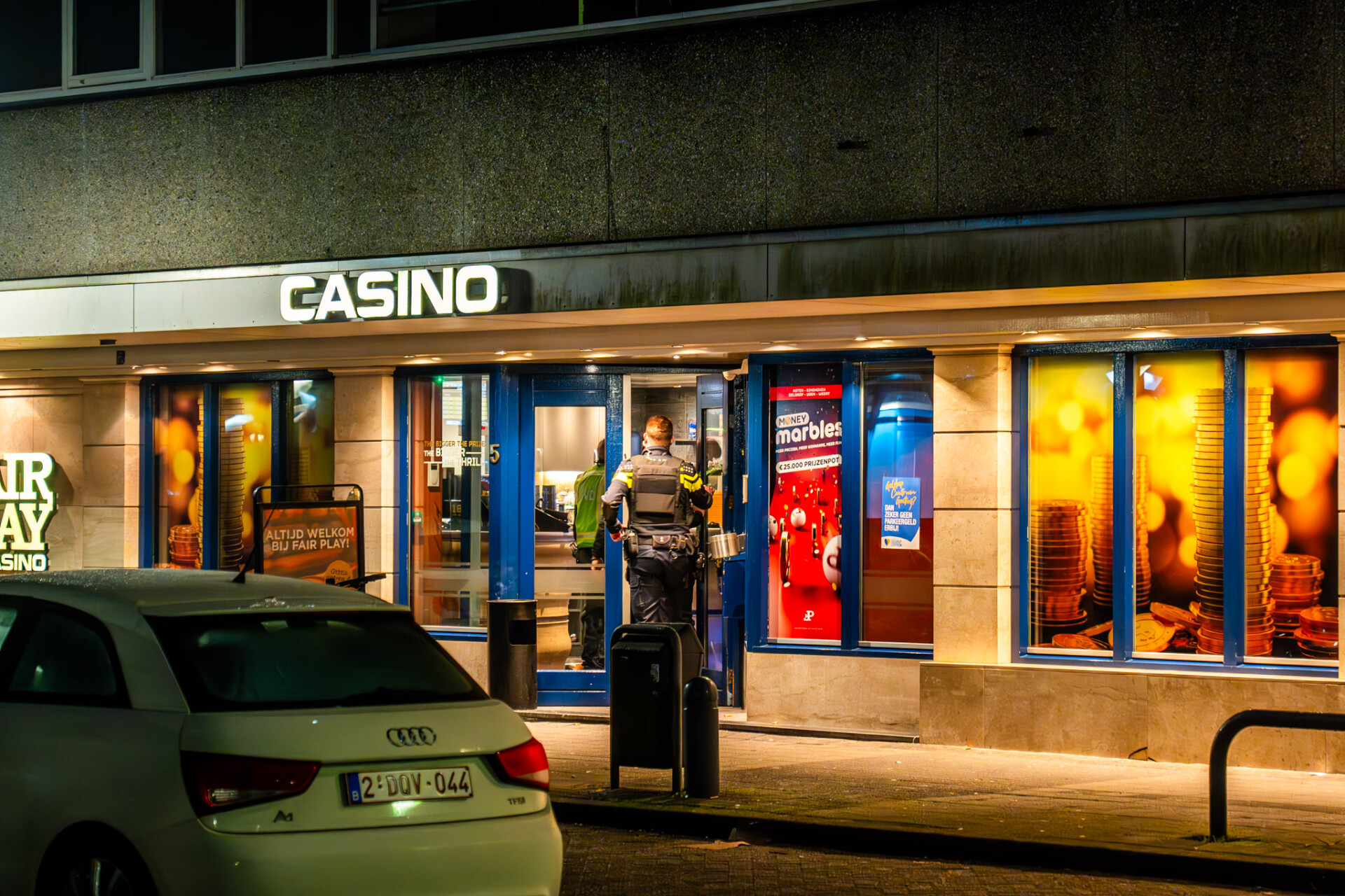 Gewapende overval op casino, twee daders op de vlucht