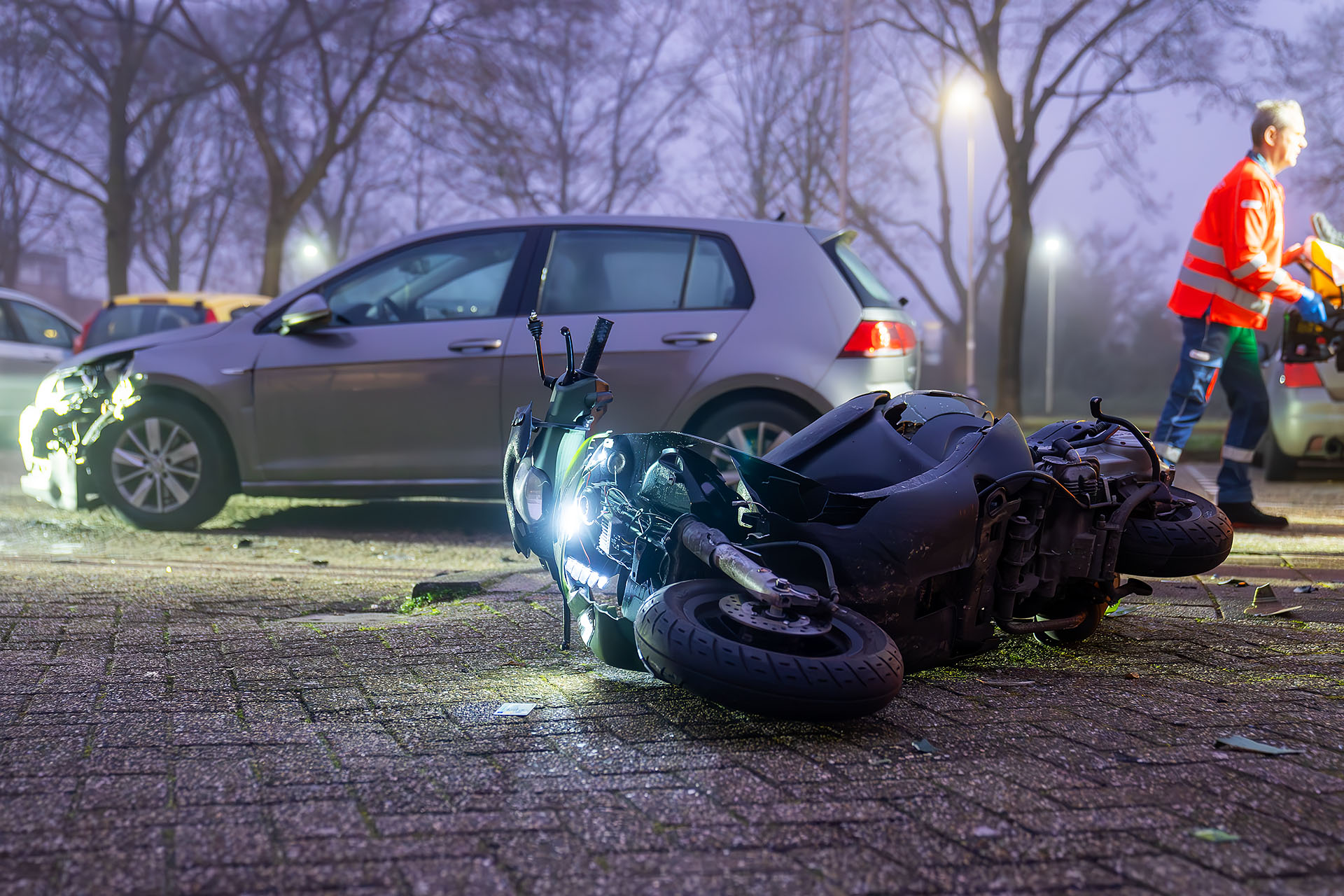Scooterrijder gewond bij aanrijding