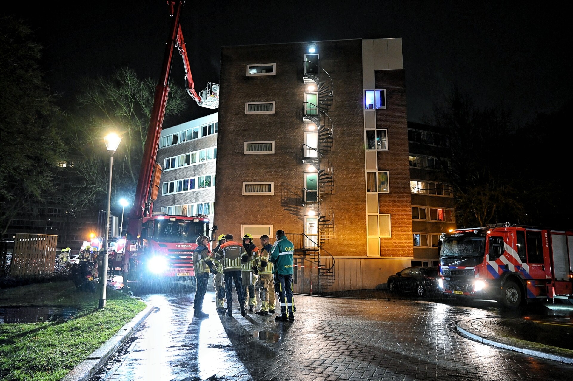Grote brand in flatgebouw, 23 appartementen onbewoonbaar