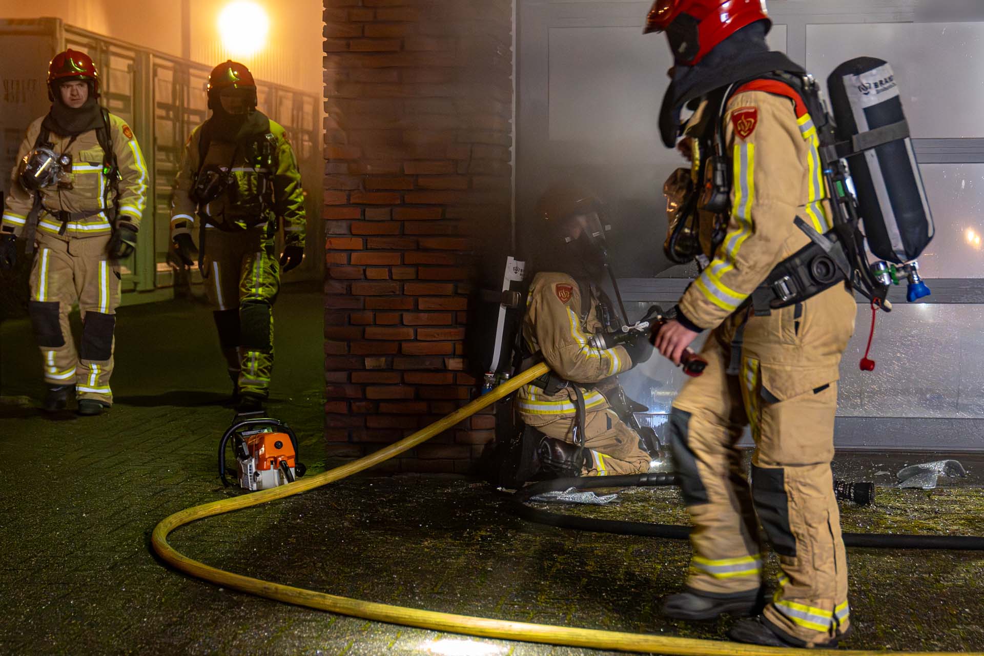 Brand in voormalig brandweerkazerne