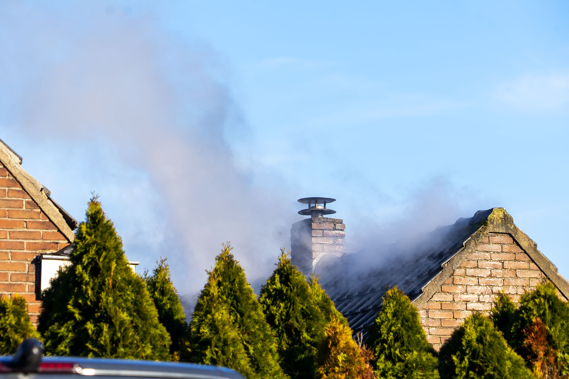 Cv-ketel zorgt voor brand in aanbouw