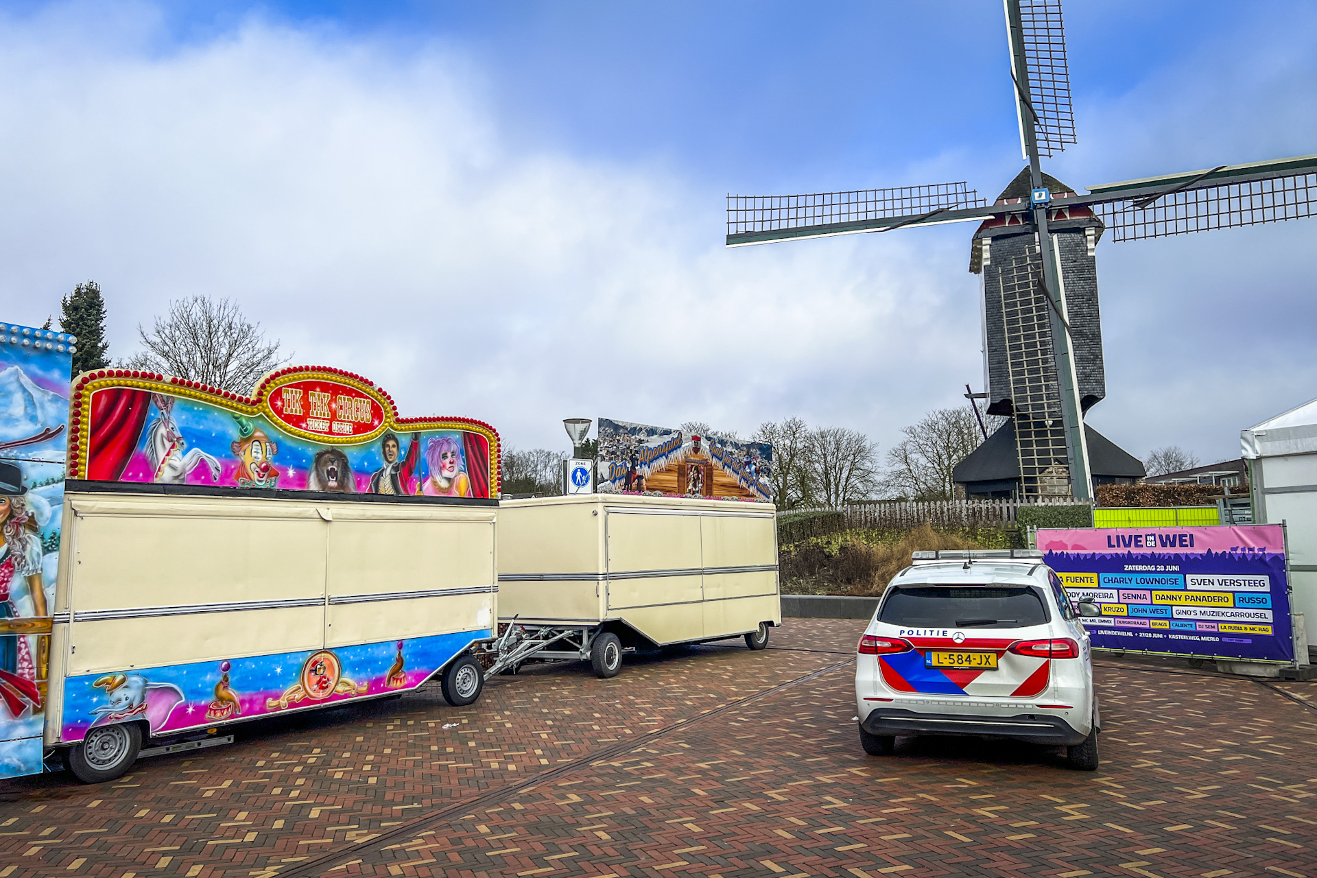 Luchtbuksen gestolen uit schiettent op kermis