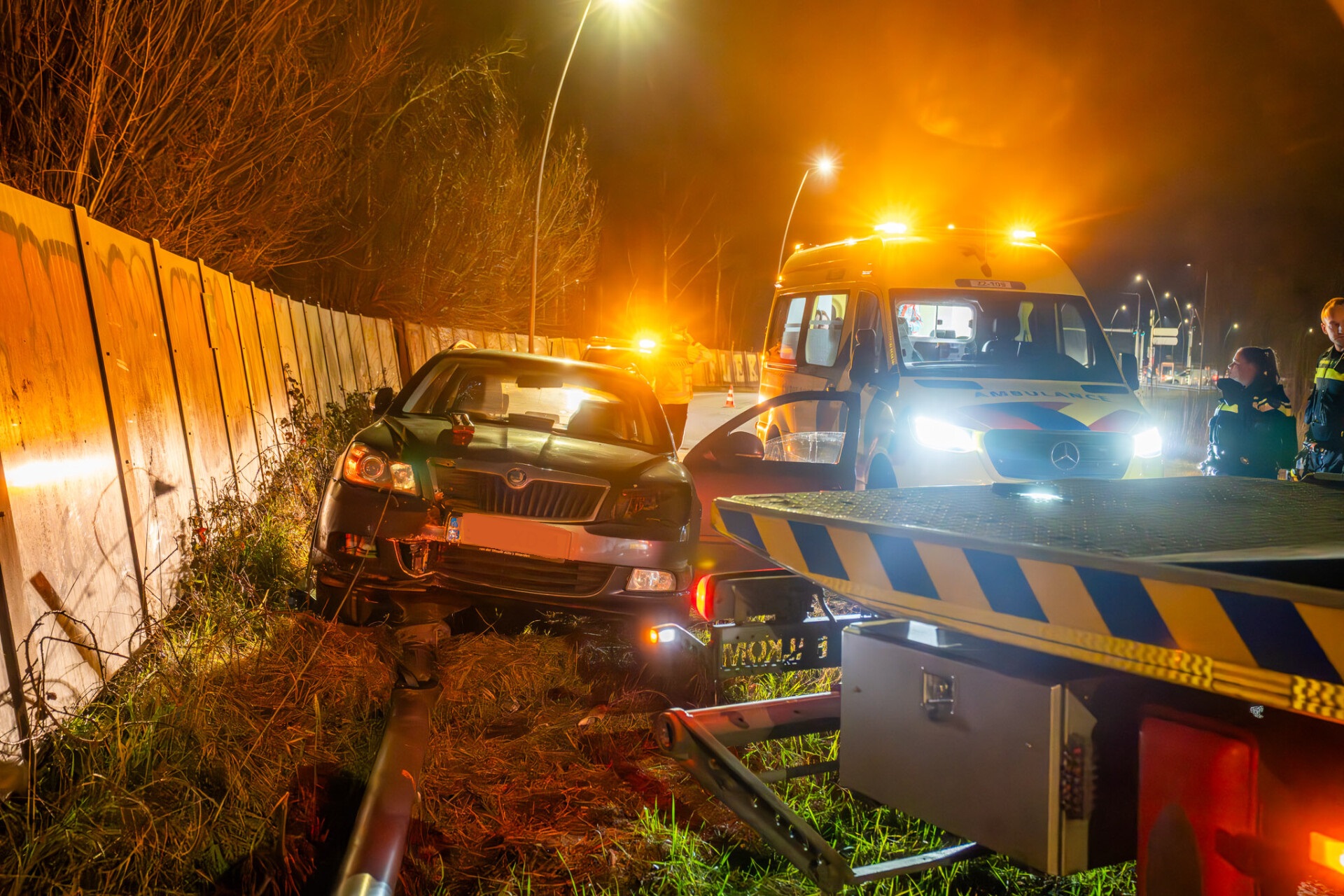 Dronken automobilist opgepakt na ongeval