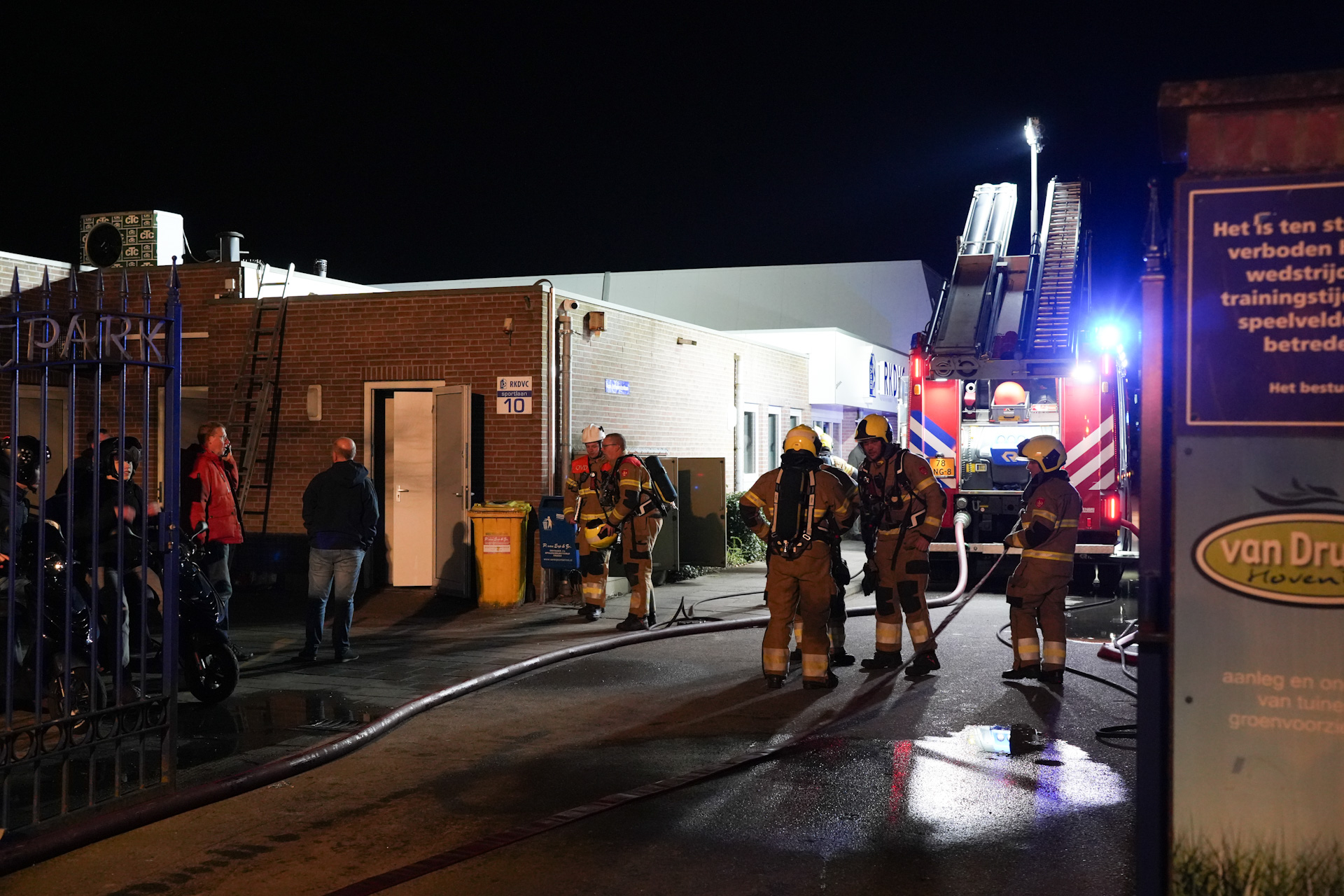 Brand in kantine voetbalvereniging