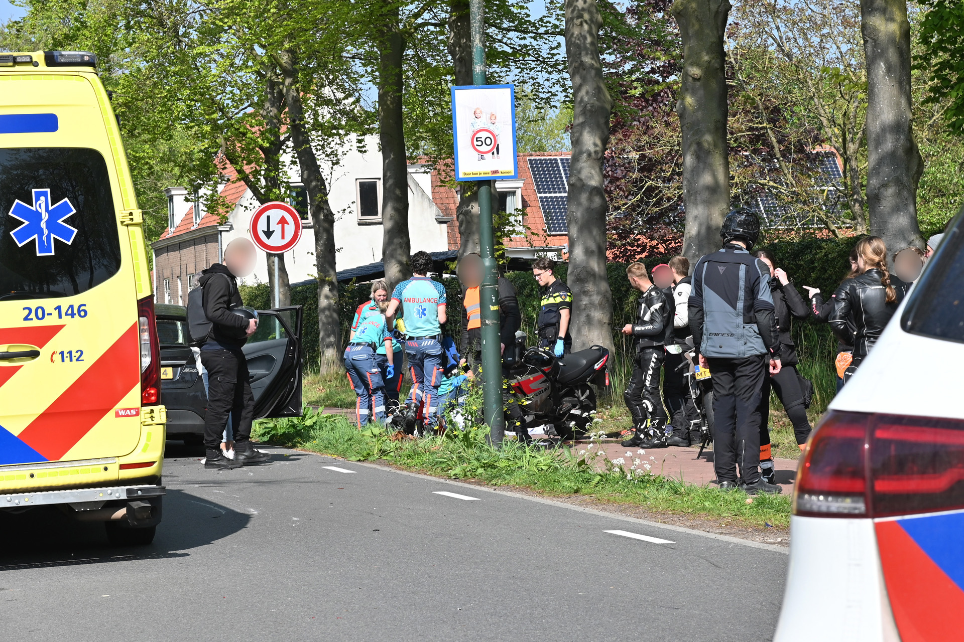 Motorrijders raken gewond bij ongeval