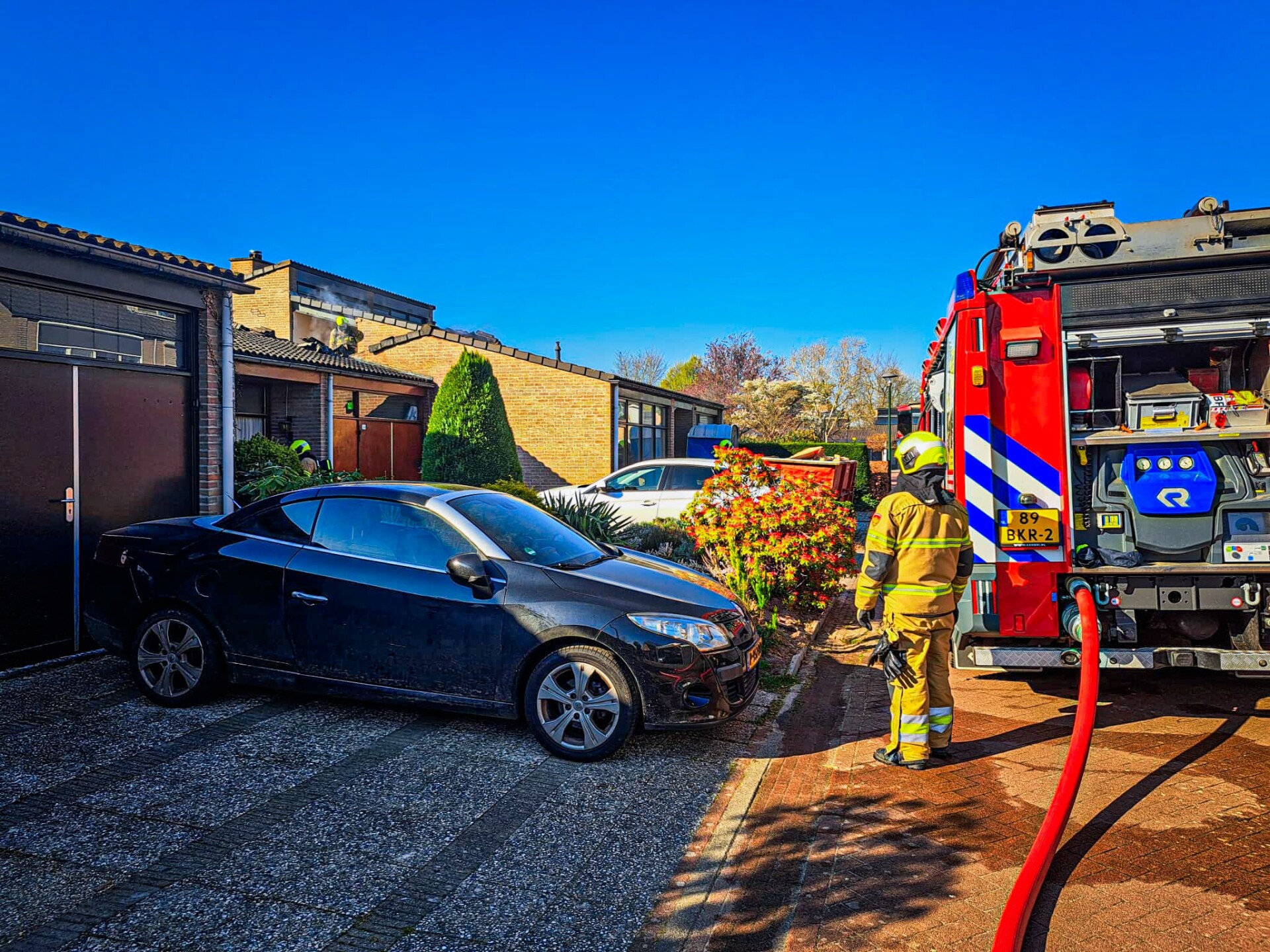 Vier personen gecontroleerd na woningbrand met rookontwikkeling