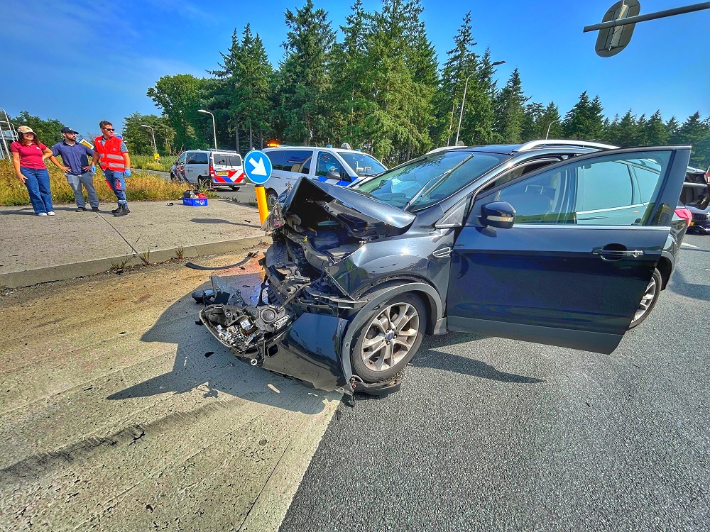 Ongeval op kruising na negeren rood licht
