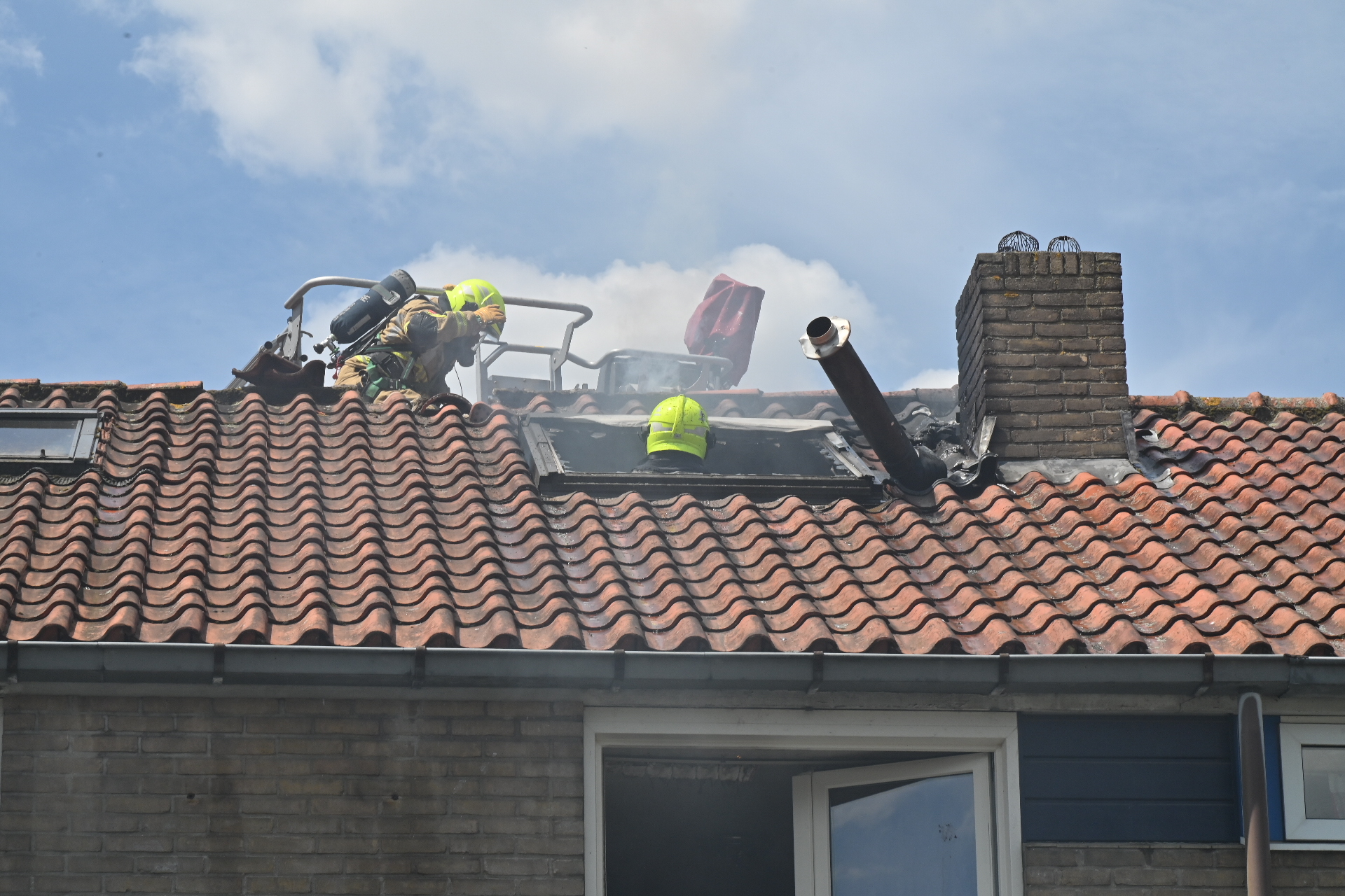 Vier katjes uit brandende woning gered