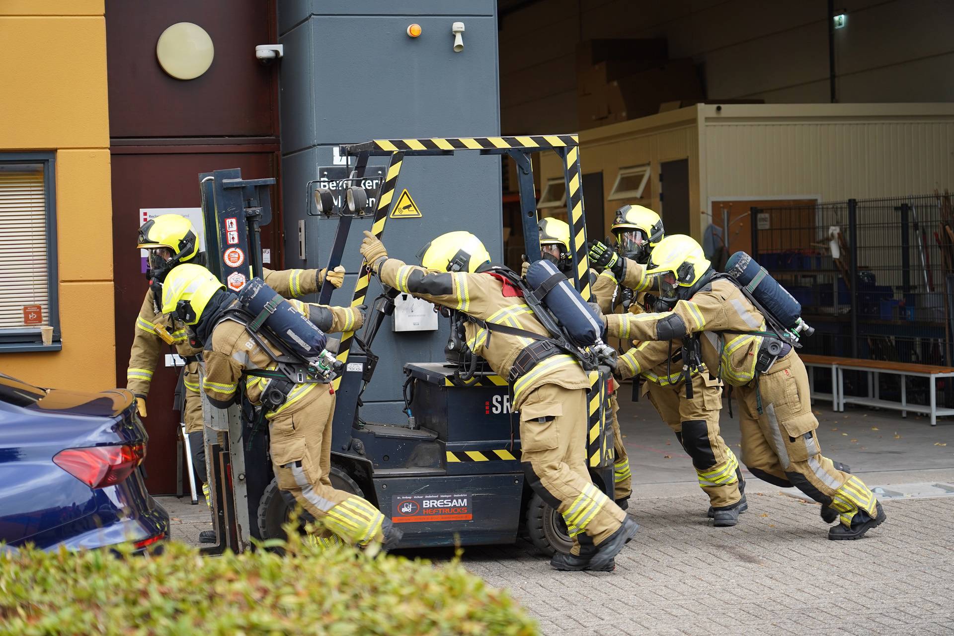 Brandweer ingeschakeld voor probleem met heftruckaccu