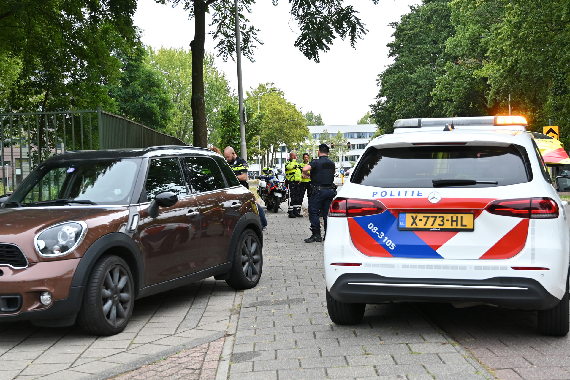 Motorrijder gewond na botsing met fietser