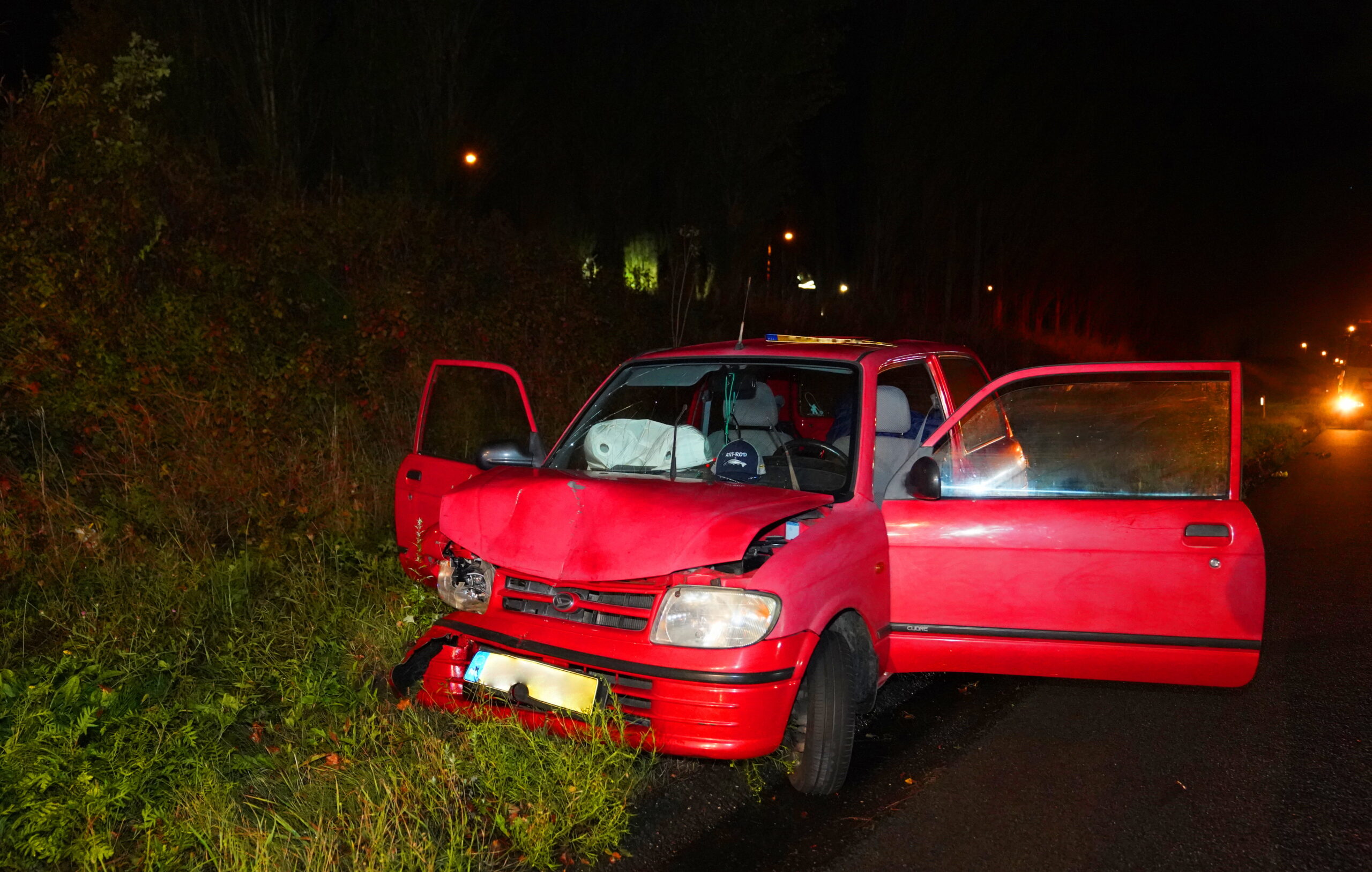 Automobilist vlucht te voet na ongeval