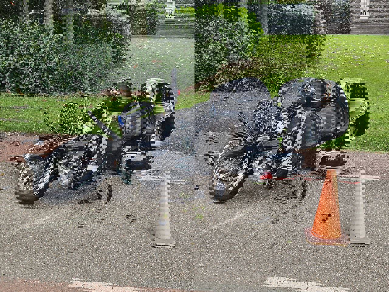 Motorrijder gewond bij eenzijdig ongeval