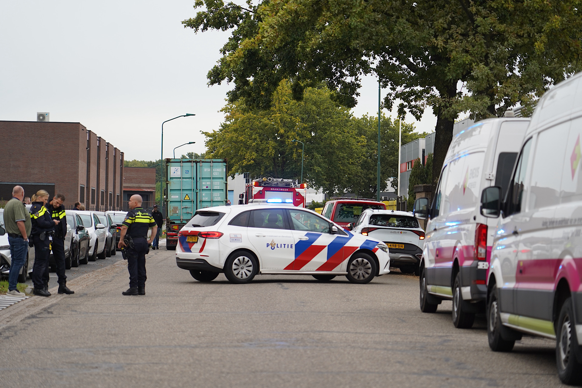 Gaslek ontstaan tijdens graafwerkzaamheden