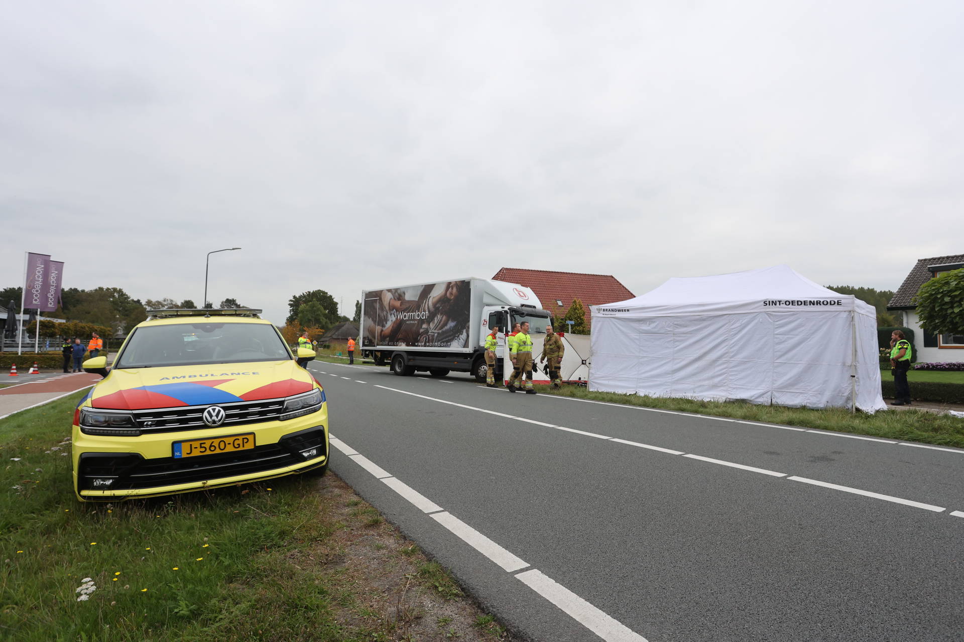 Vrouw (91) overleden bij aanrijding met vrachtwagen